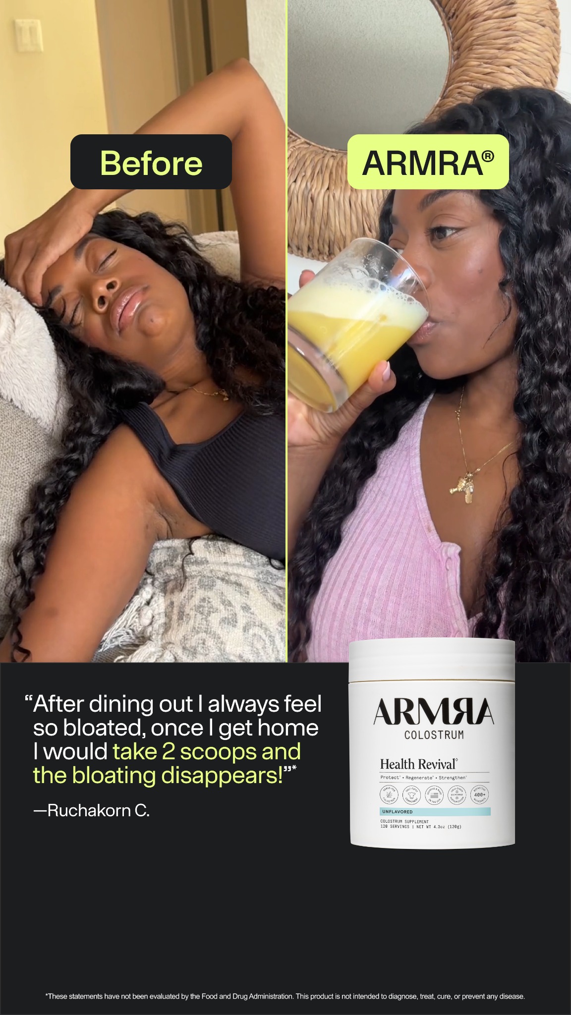 ARMRA Facebook ad