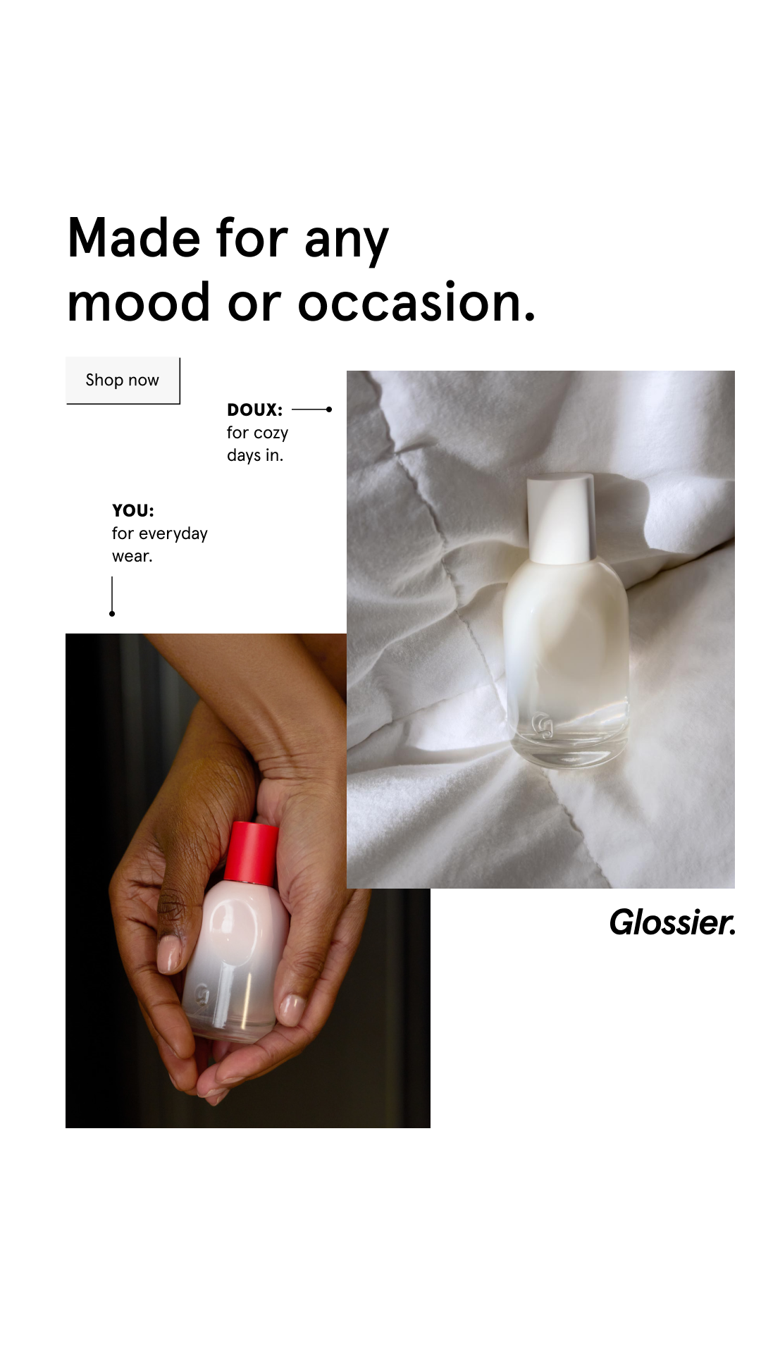 Glossier Facebook ad