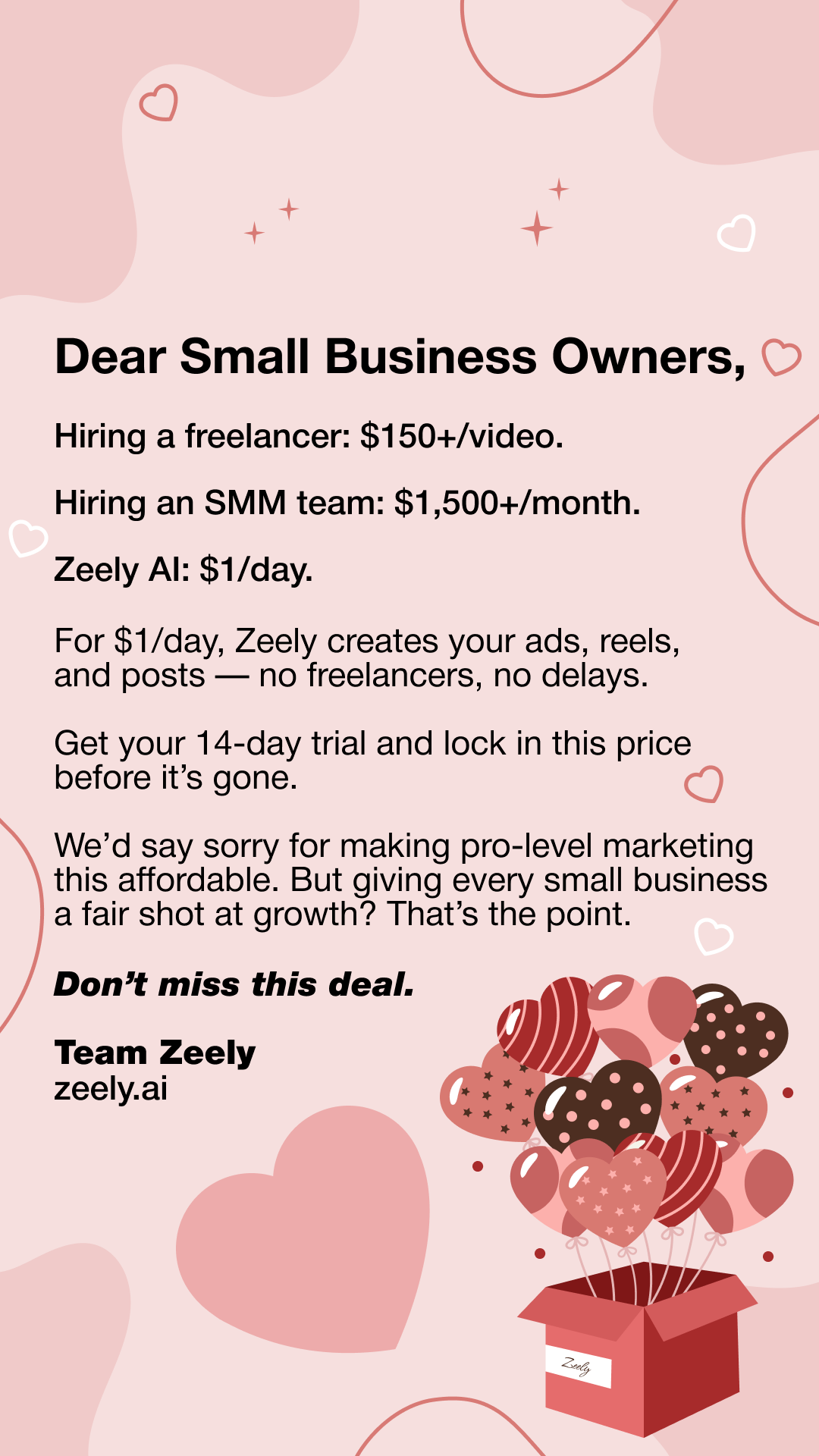 Zeely Facebook ad