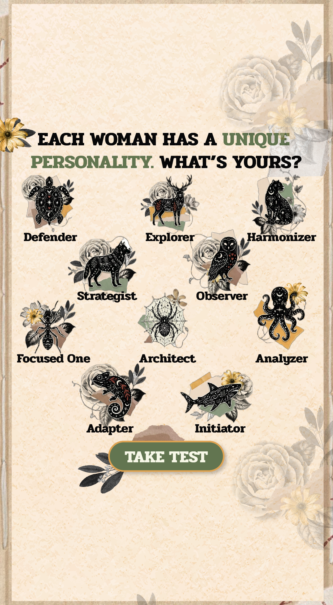 Personality Type Facebook ad