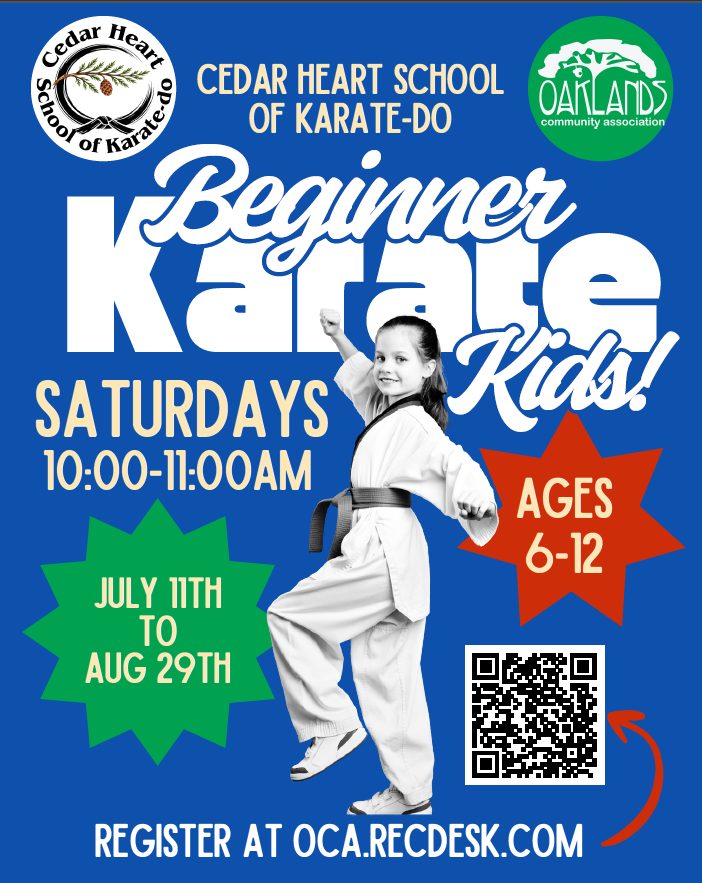 Cedar Heart School of Karate-do Facebook ad: **Summer Karate Classes in Victoria, Registration Now…