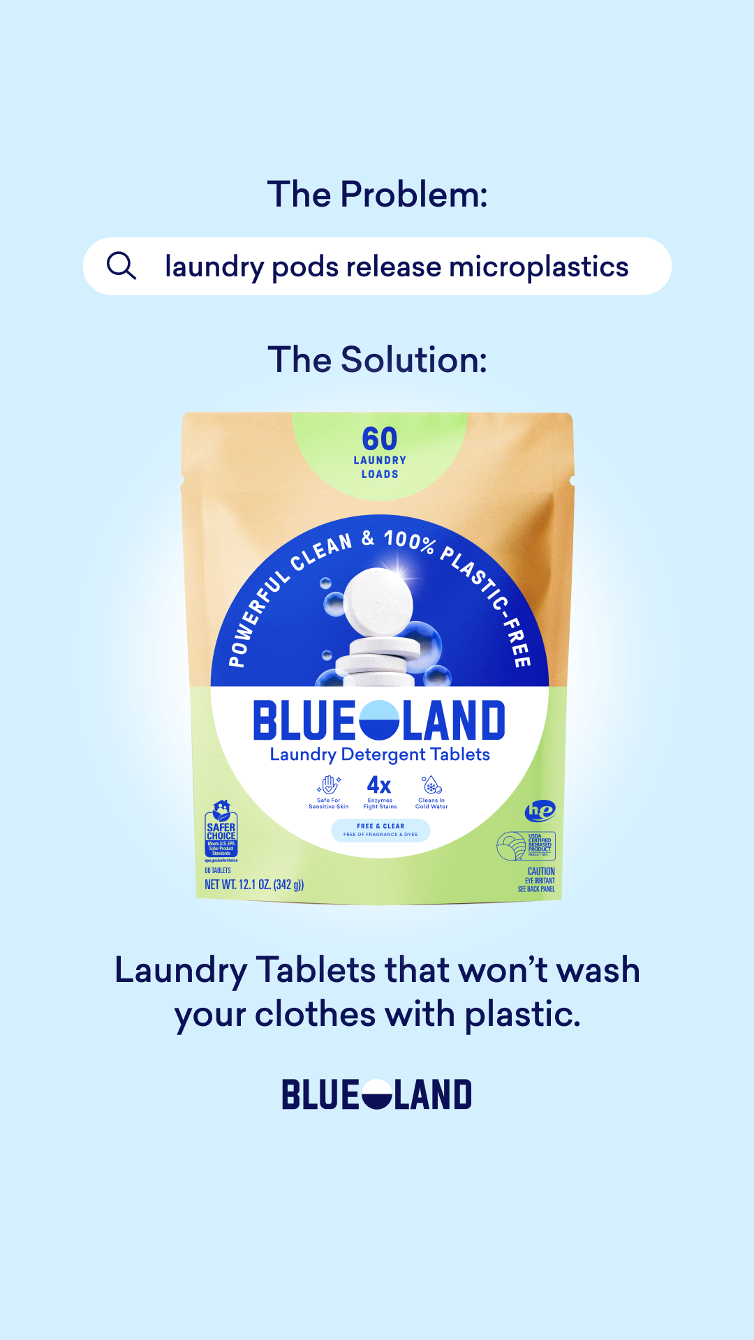 Blueland Facebook ad