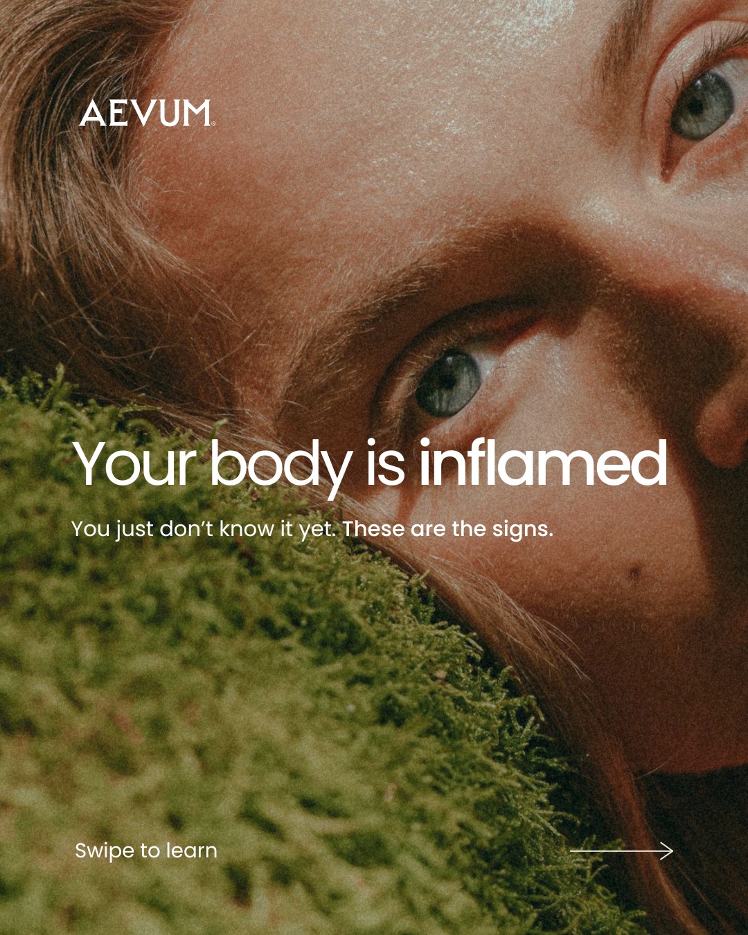 AEVUM Facebook ad: Most people are living with chronic inflammation and…