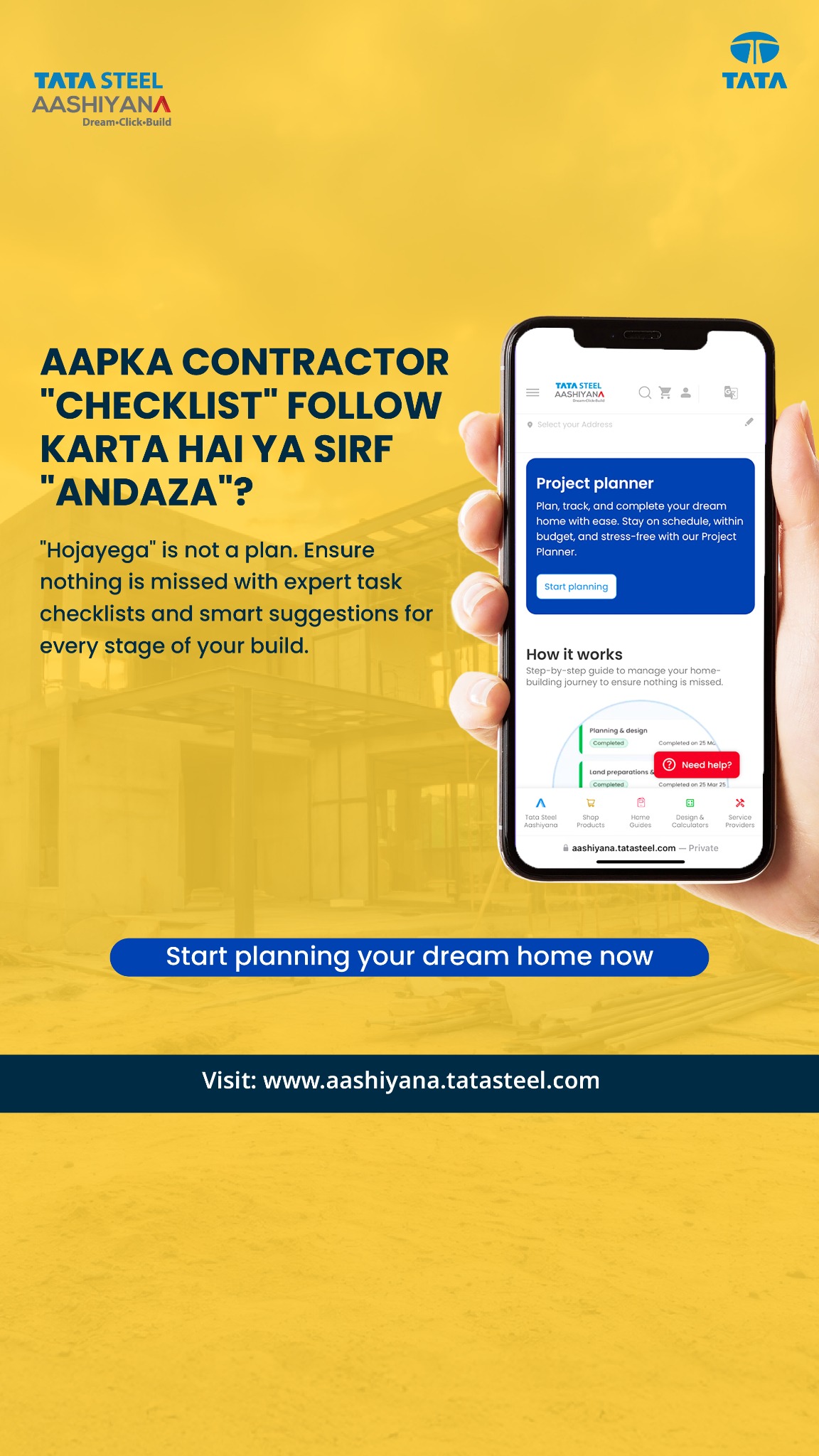 Tata Steel Aashiyana Facebook ad