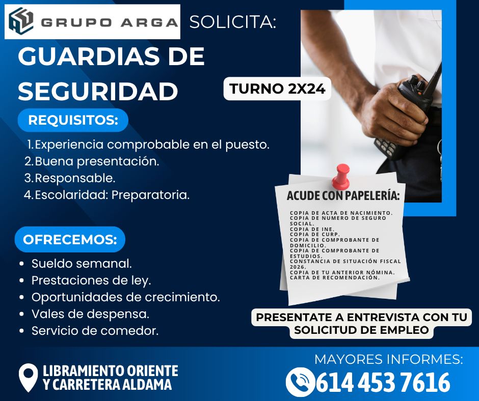 Reclutamiento Grupo ARGA Facebook ad: ¡Ven a revisar nuestro catálogo de vacantes!