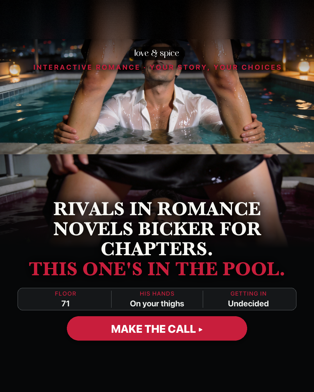 Love & Spice Facebook ad: Start Your Interactive Romance