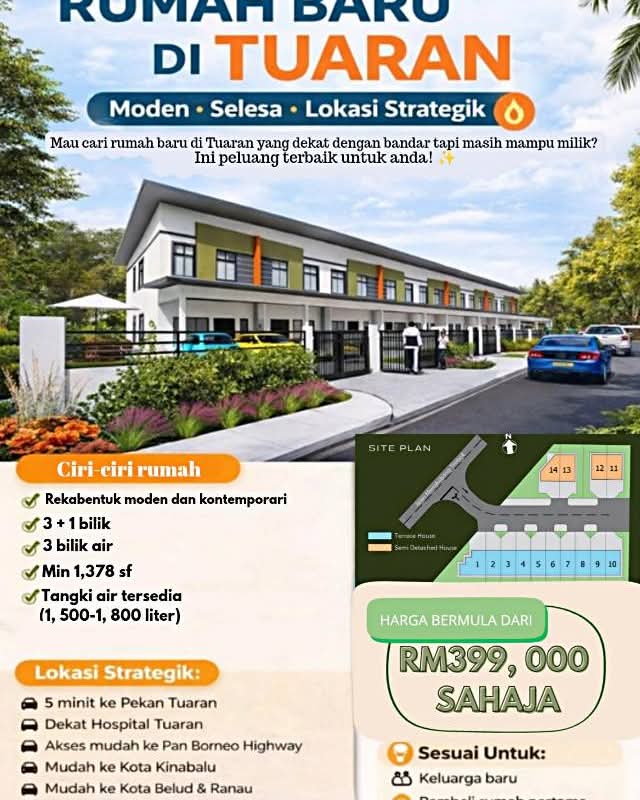 Florence Yen Leo Facebook ad: RUMAH LANDED TUARAN - FOR SALE