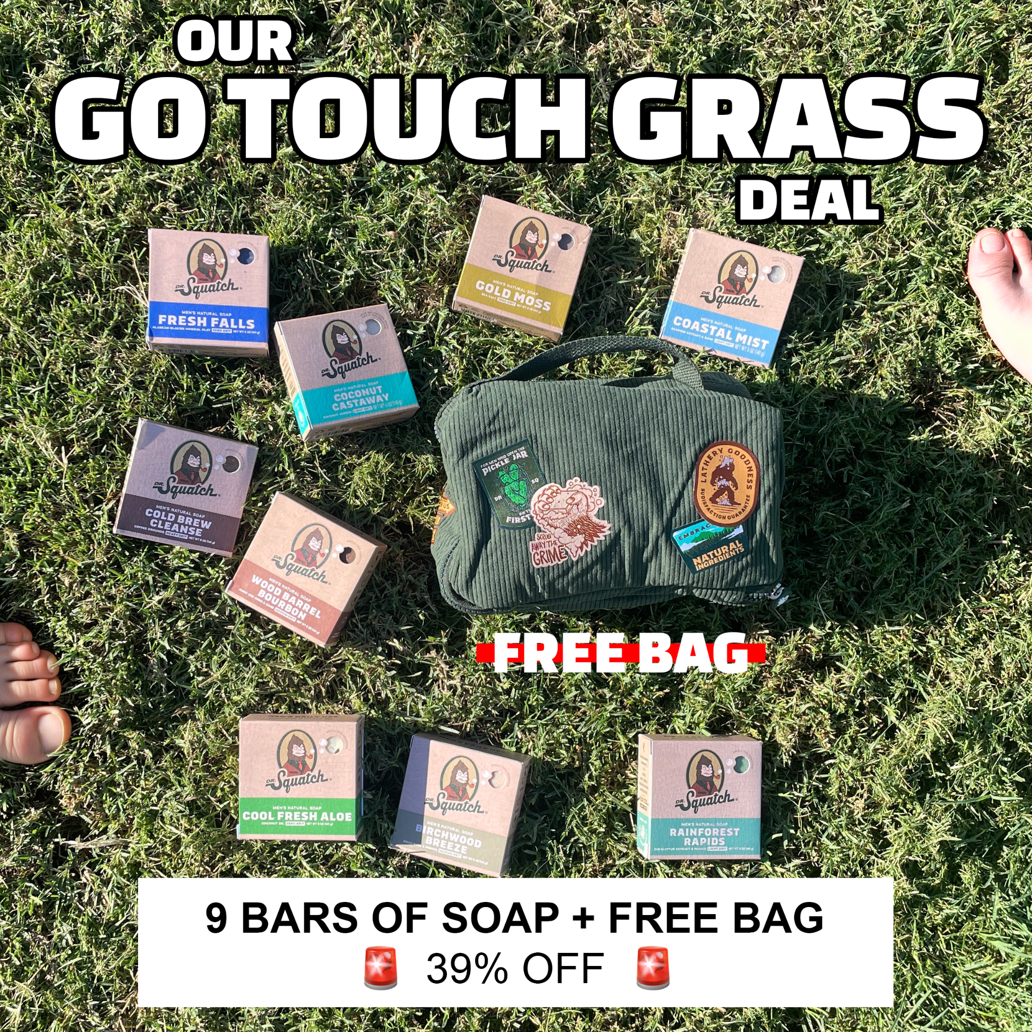 Dr. Squatch Facebook ad