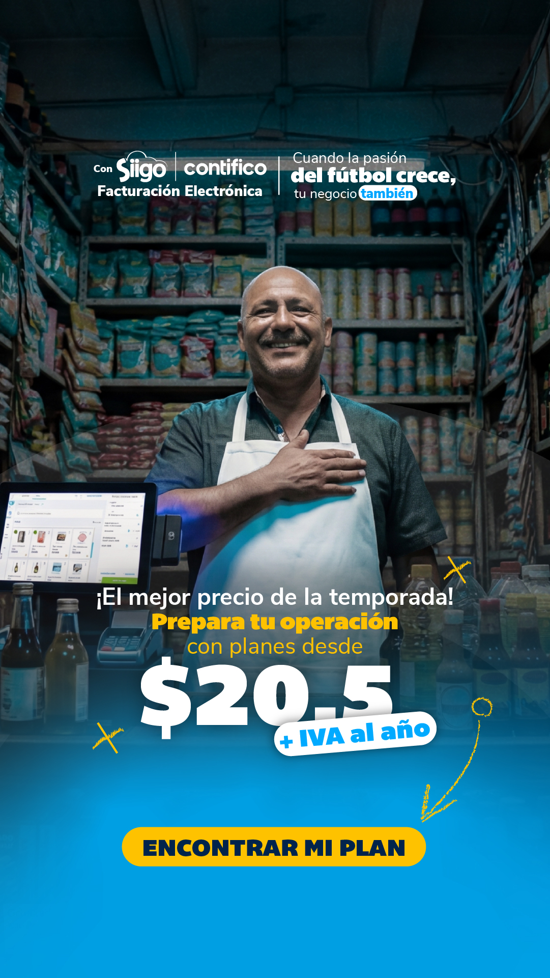 Siigo Contífico Facebook ad from Jun 5, 2026