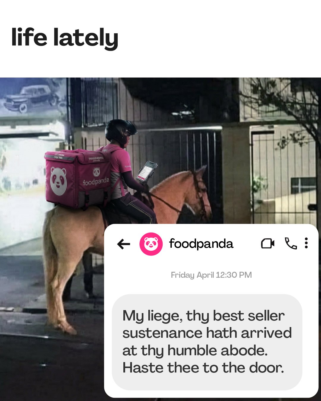 foodpanda Facebook ad