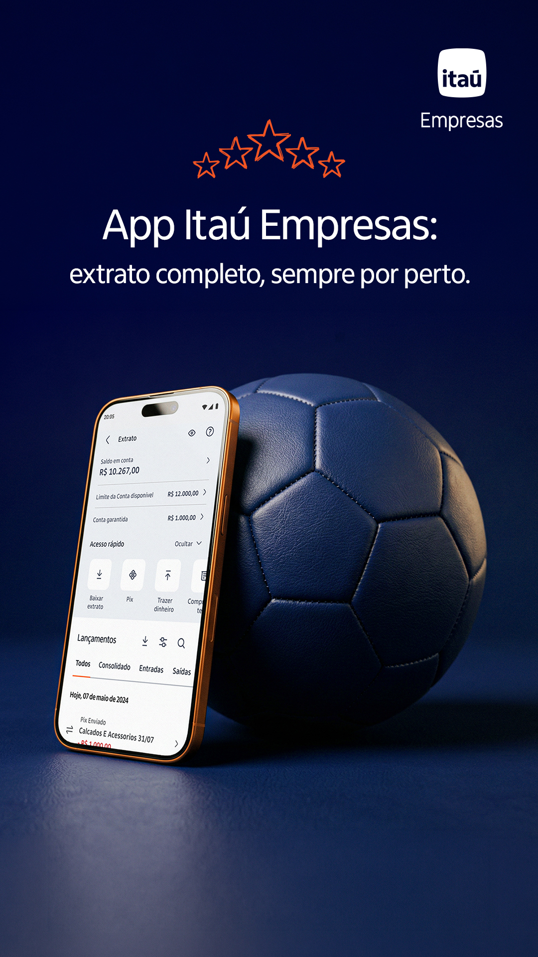 Itaú Empresas Facebook ad from Jul 22, 2026