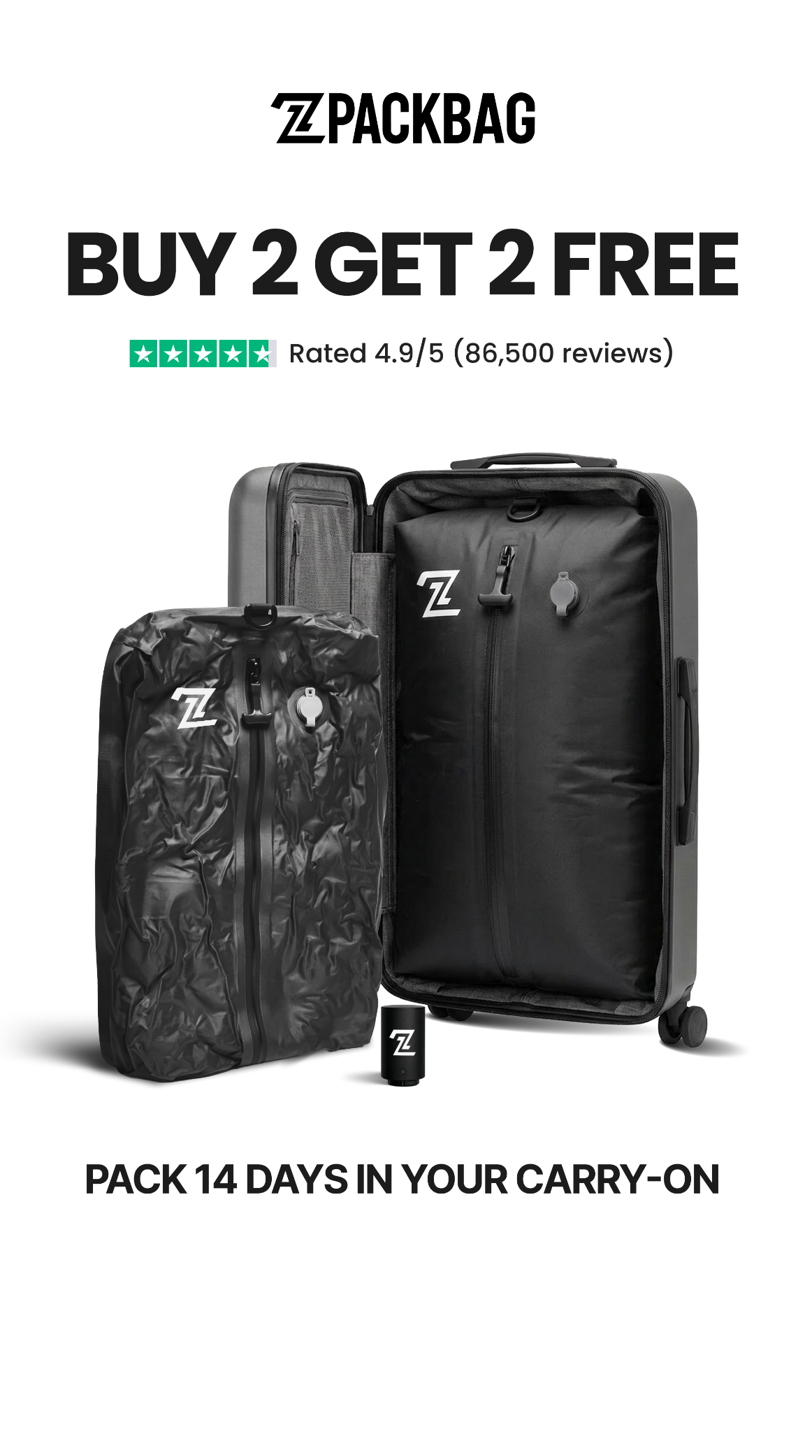 2packbag Facebook ad