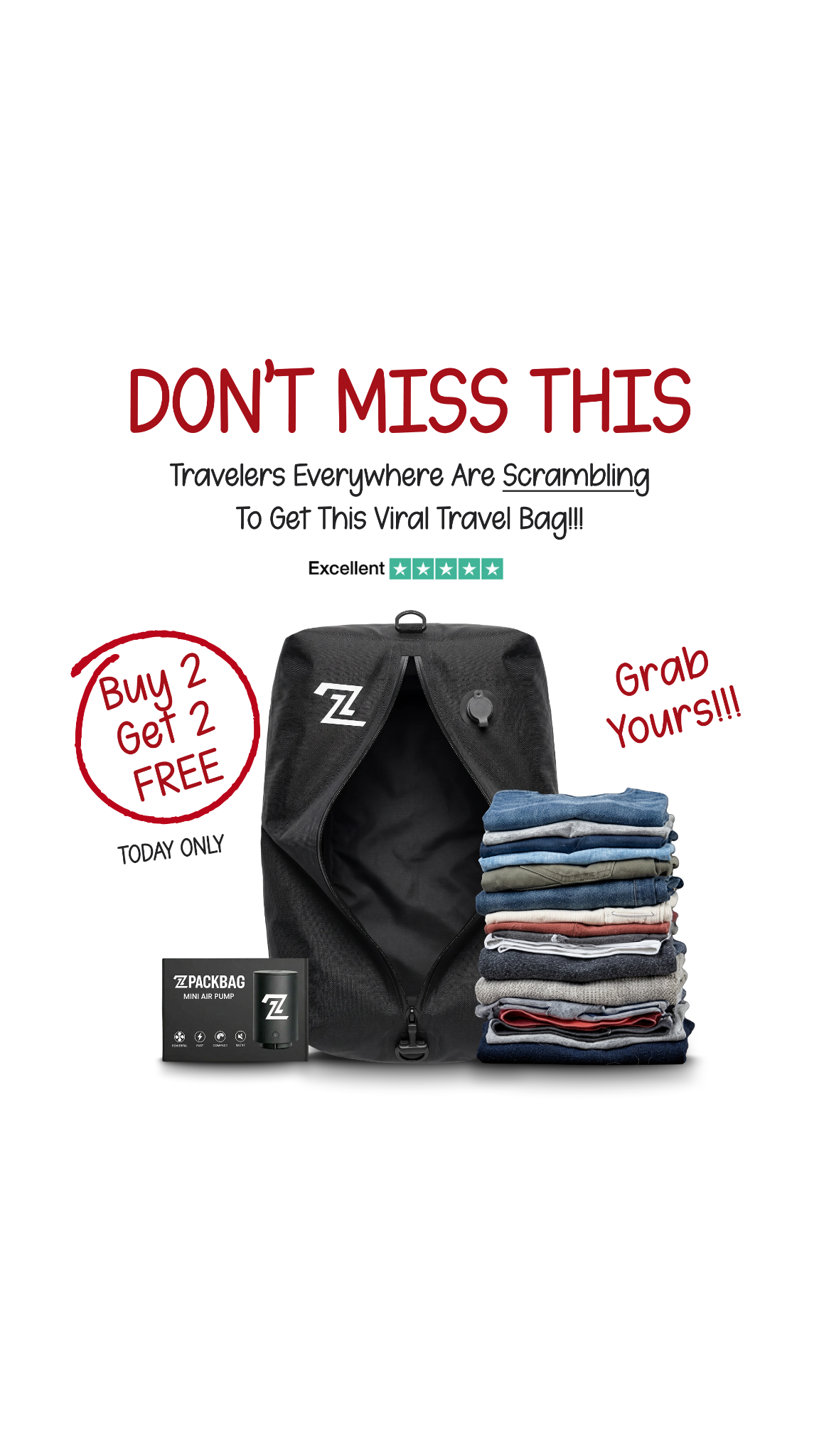 2packbag Facebook ad