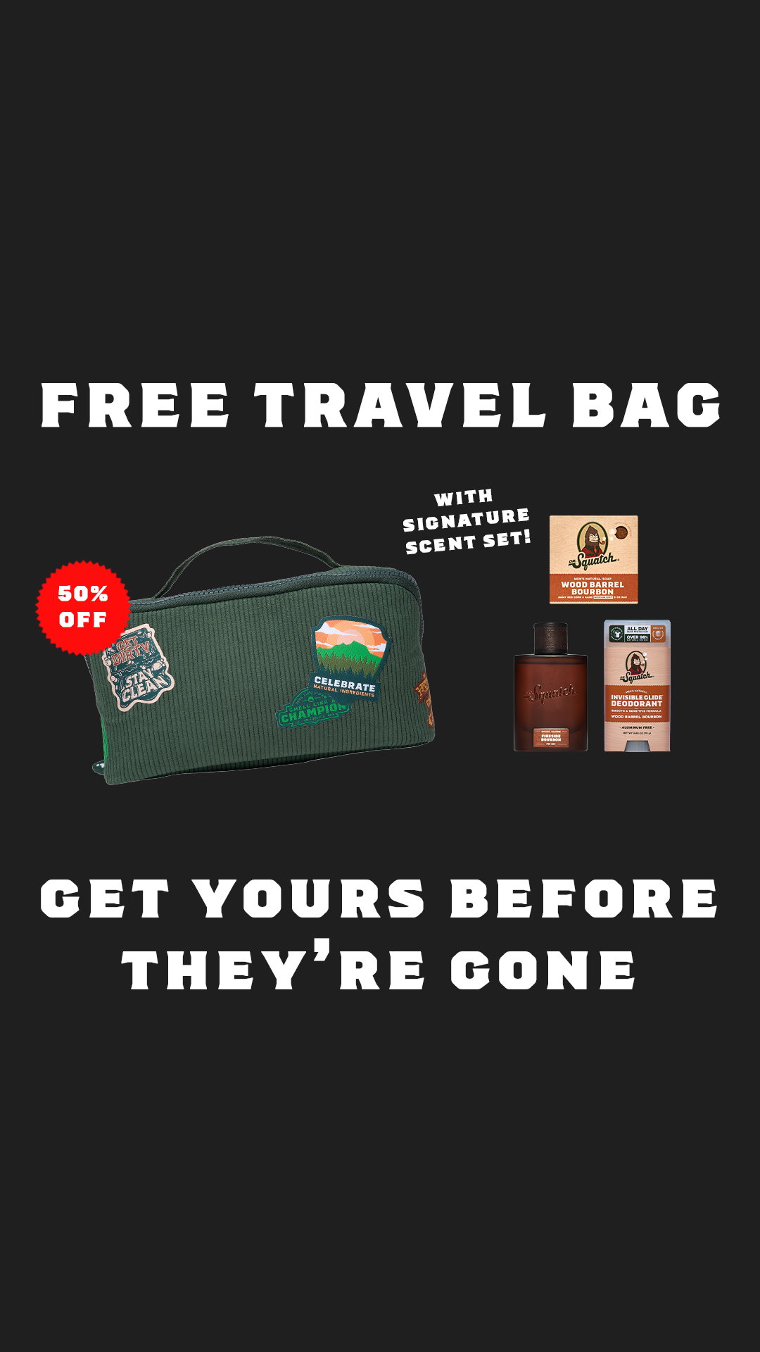Dr. Squatch Facebook ad