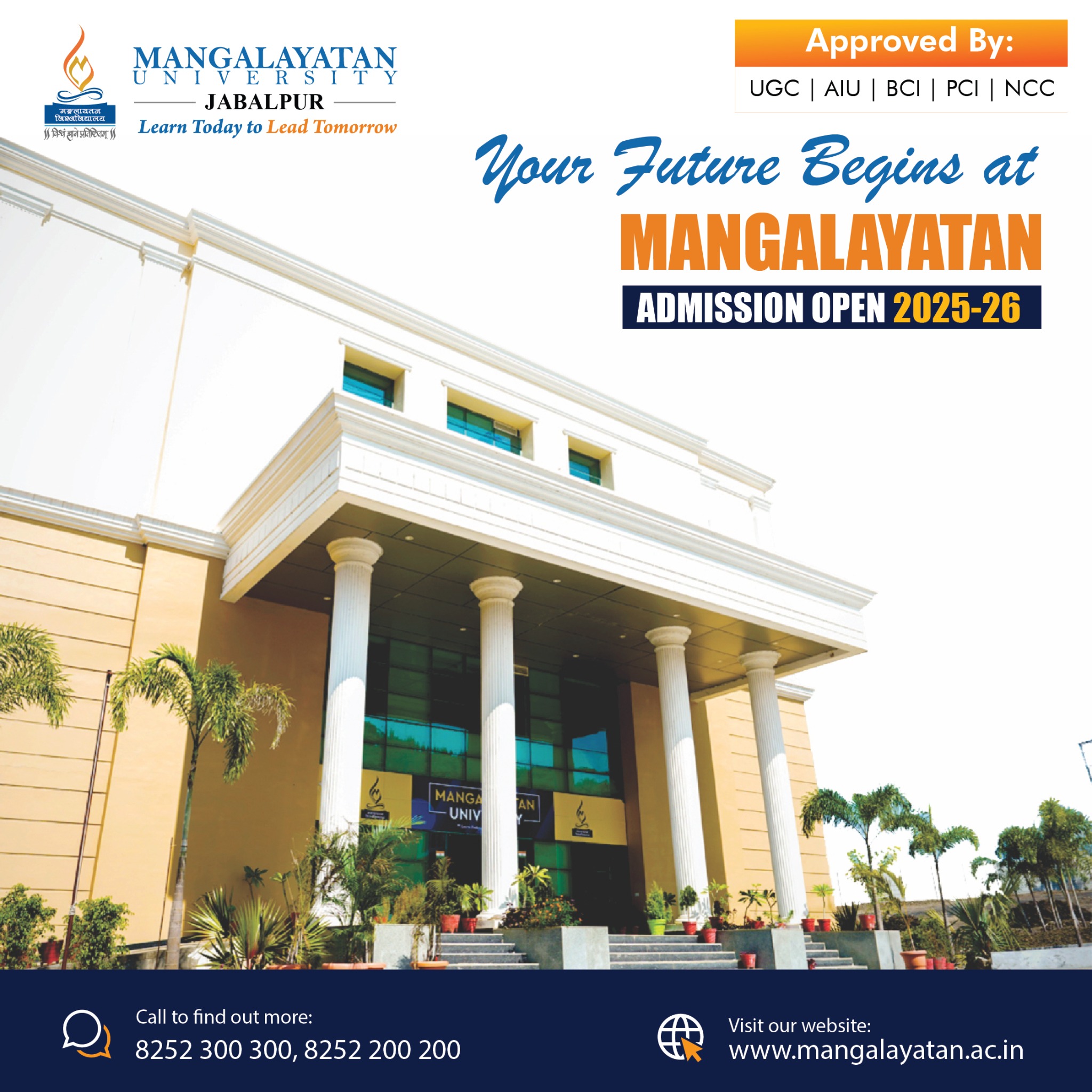 Mangalayatan University Jabalpur Facebook ad: The future belongs to those who prepare for…