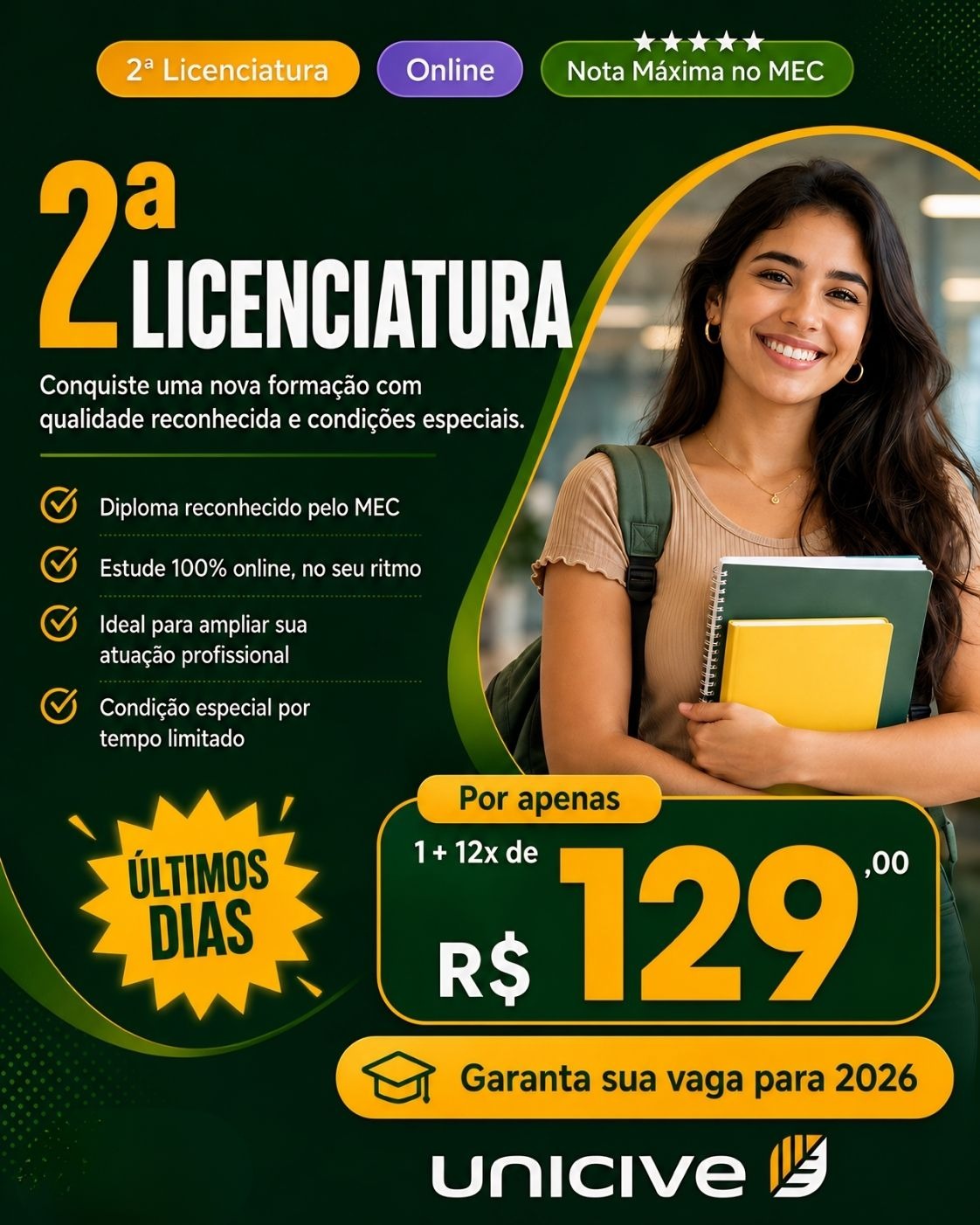 Unicive J7 Facebook ad: Converse conosco