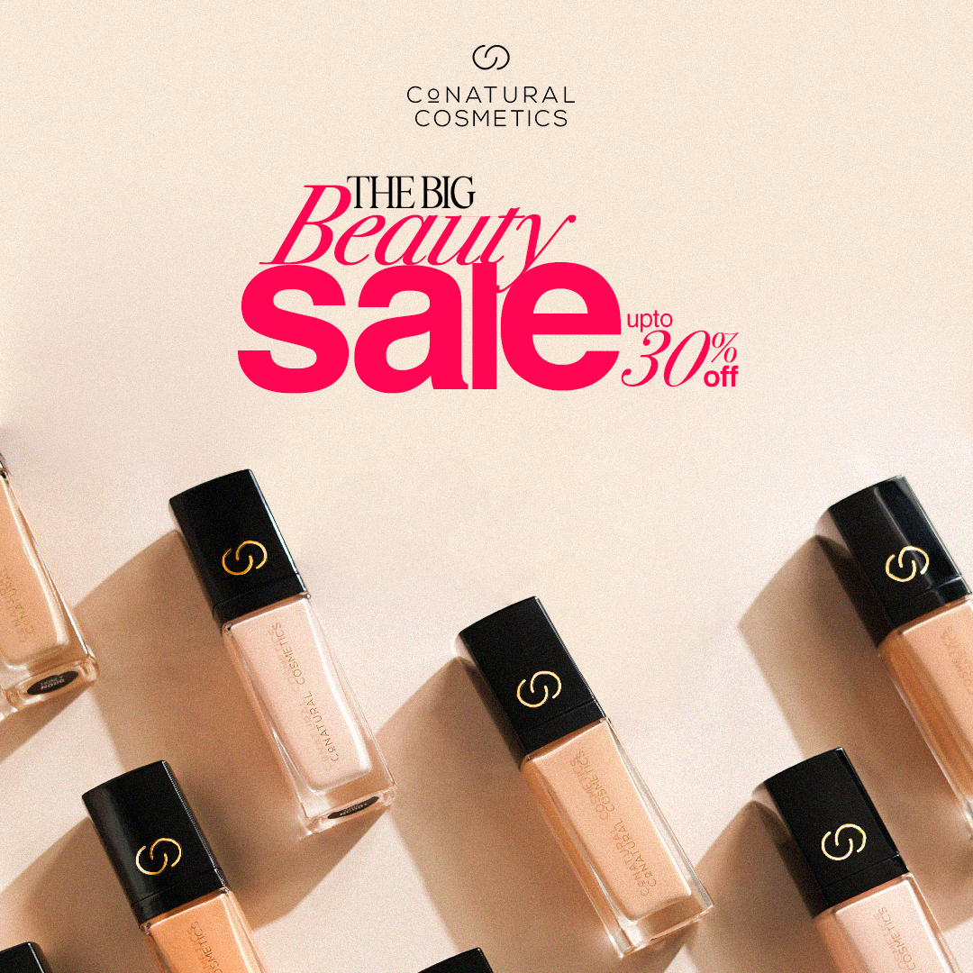 Conatural Cosmetics Facebook ad: THE BIG BEAUTY SALE