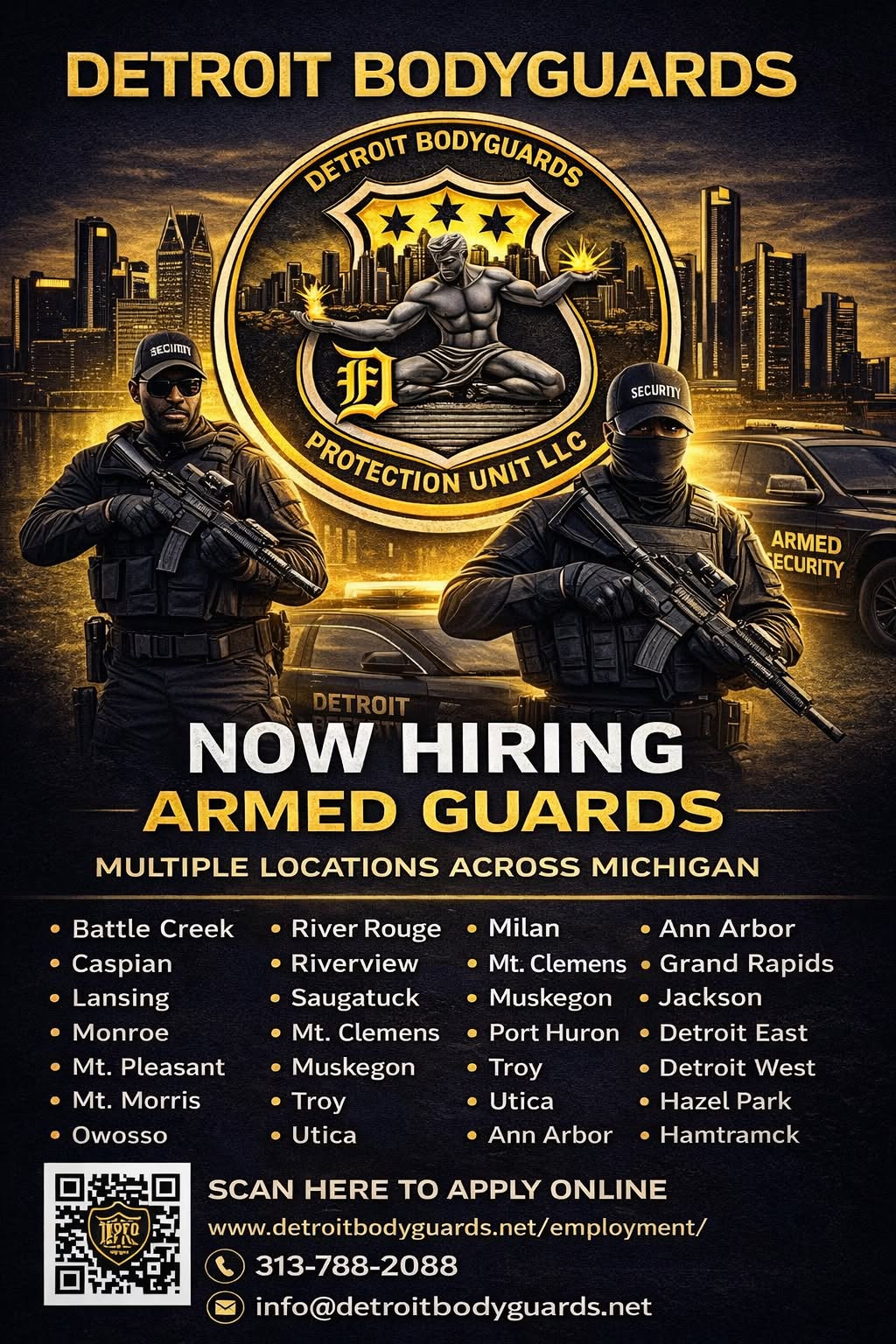 Detroit BodyGuards Protection unit LLC Facebook ad: Detroit Body Guards Protection Unit, Detroit Security