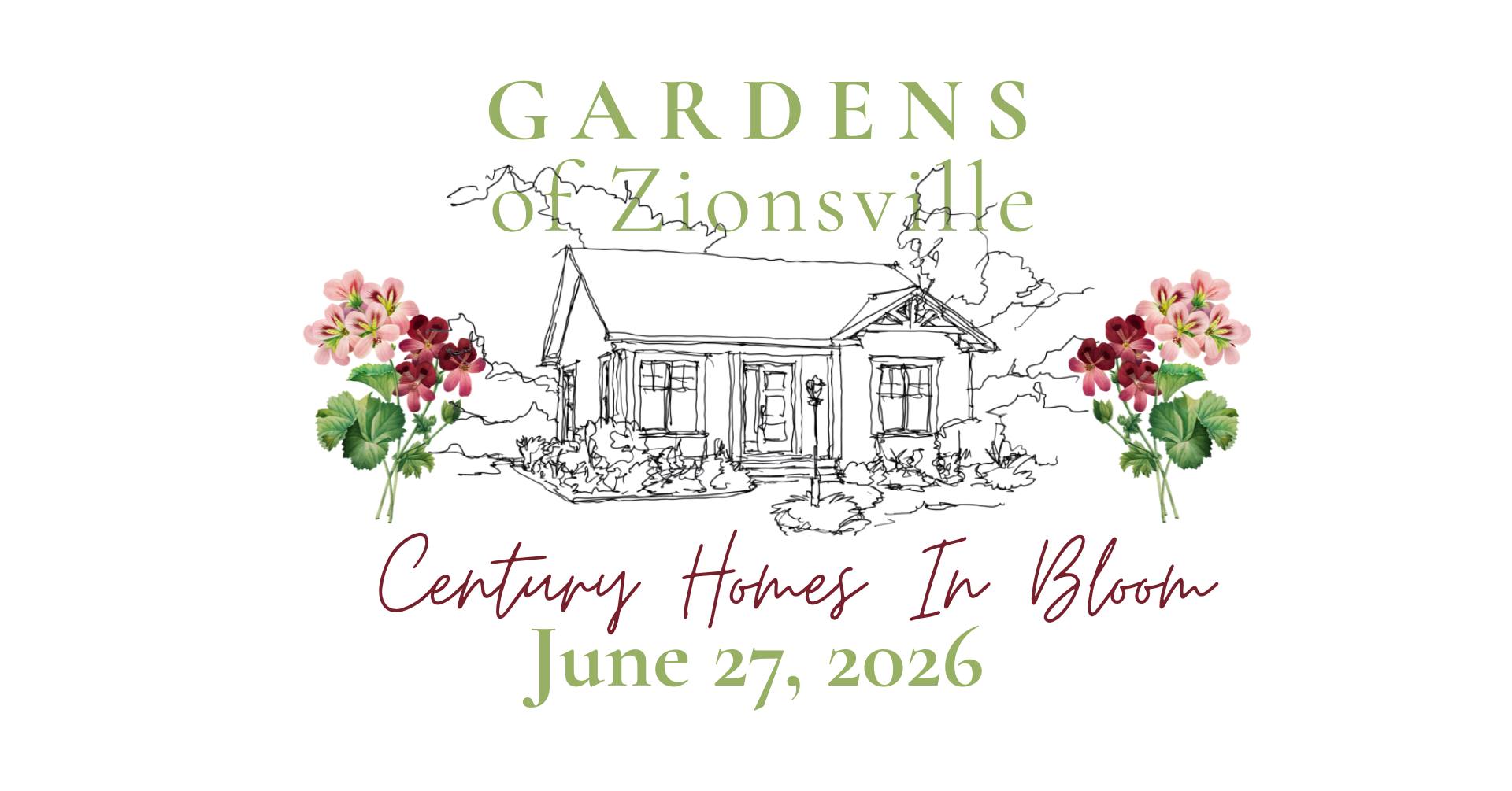SullivanMunce Cultural Center Facebook ad: Gardens of Zionsville - Century Homes in Bloom