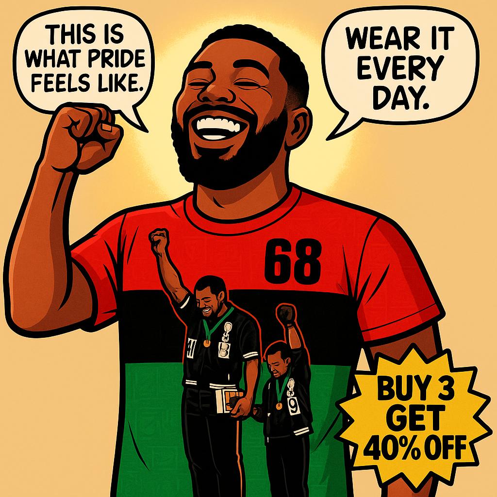 Melaninful Facebook ad: Buy 3 Get 40% OFF: Black Excellence Tees