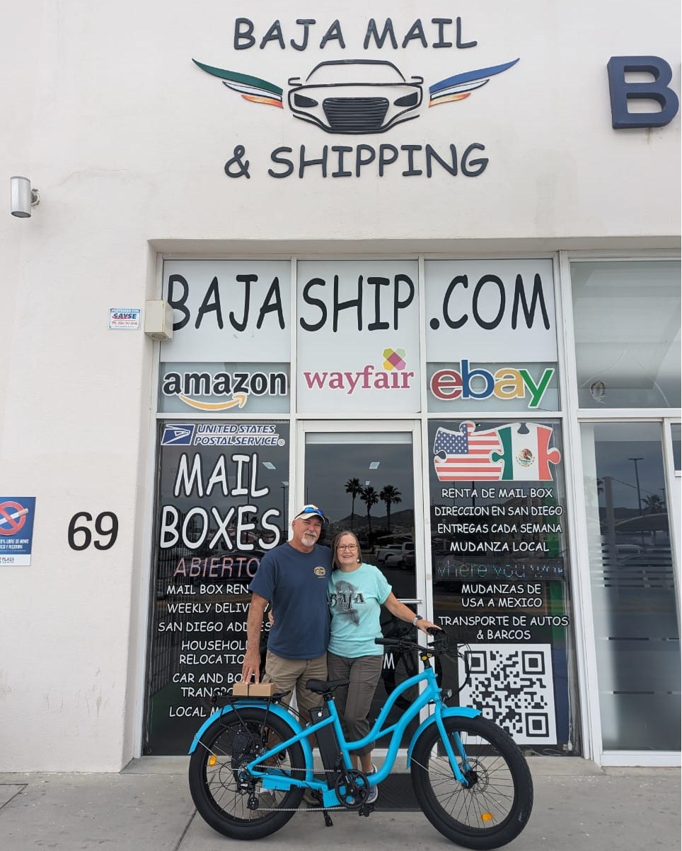 Baja Mail & Shipping Facebook ad: You can ship your bike virtually anywhere!
