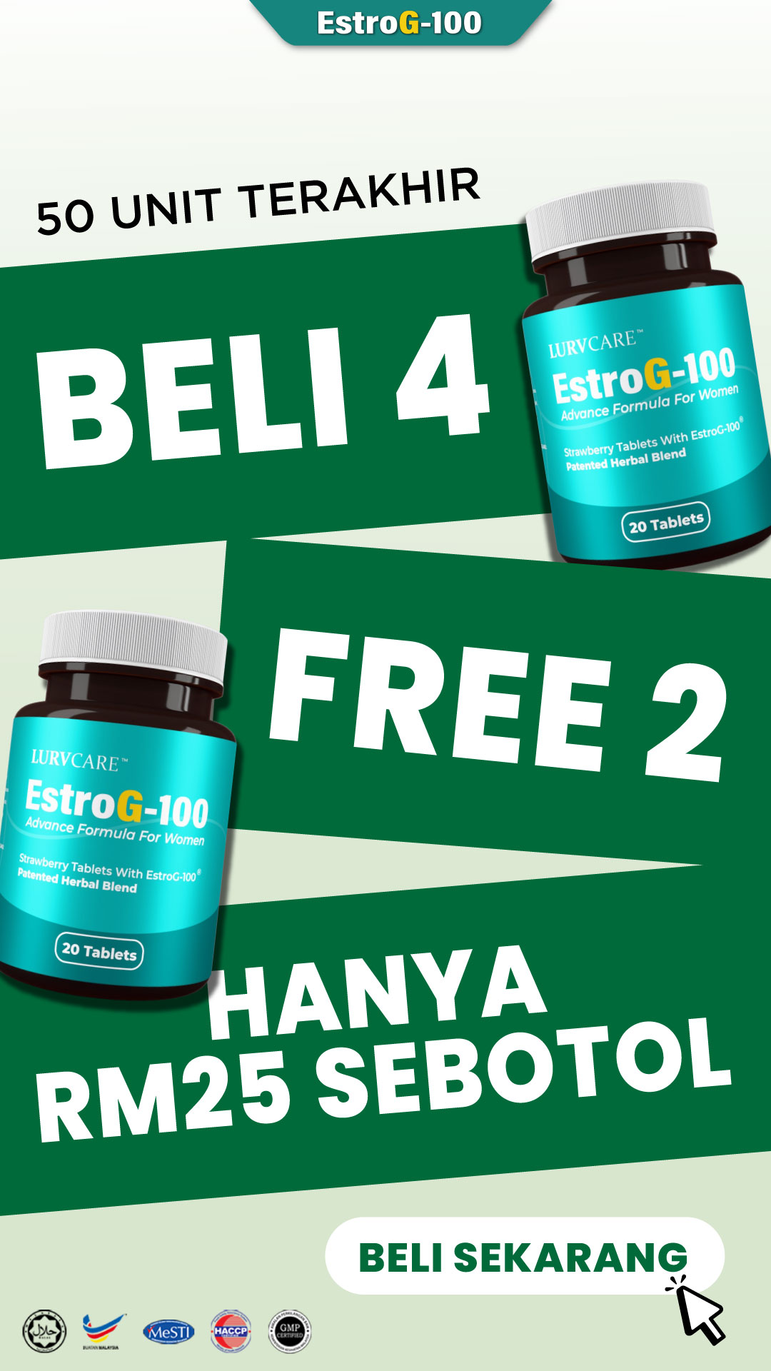 EstroG-100 - Lurvcare HQ Facebook ad