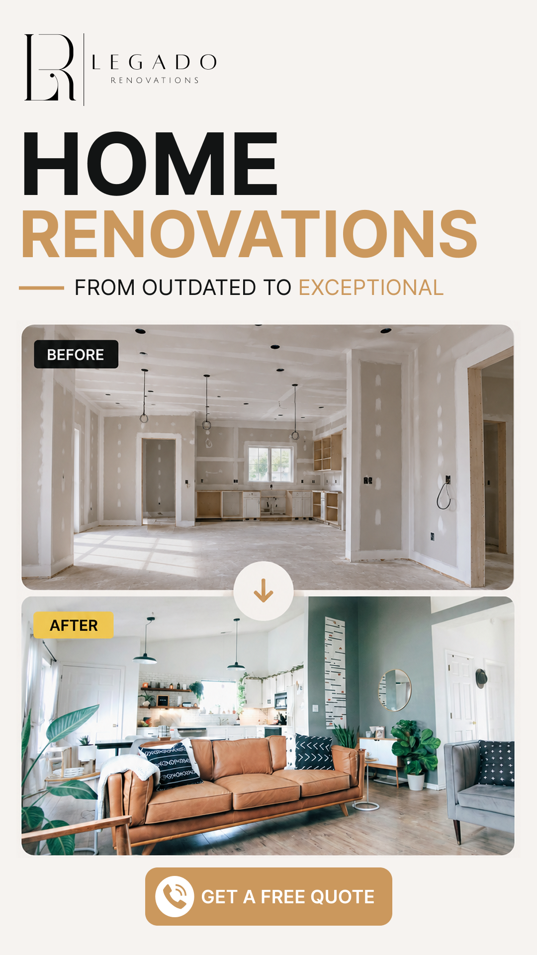 Legado Renovations Facebook ad from Jun 3, 2026