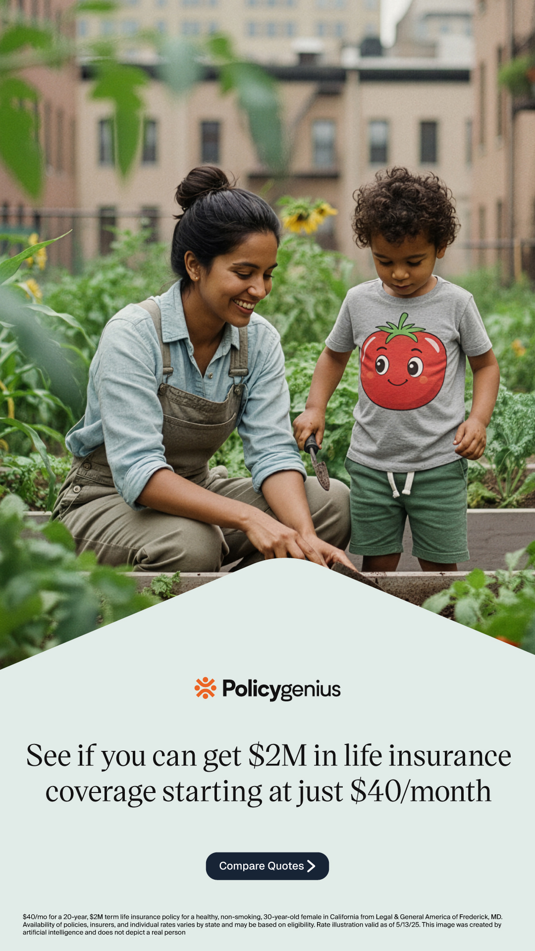 Policygenius Facebook ad