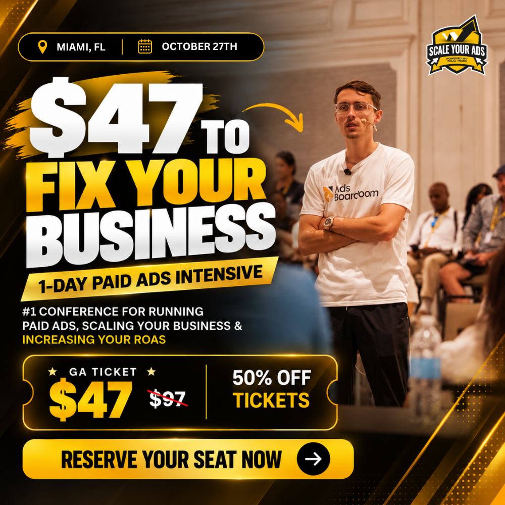 Jason Wojo Facebook ad: [Miami, FL #1 Event For Scaling Your Ads]