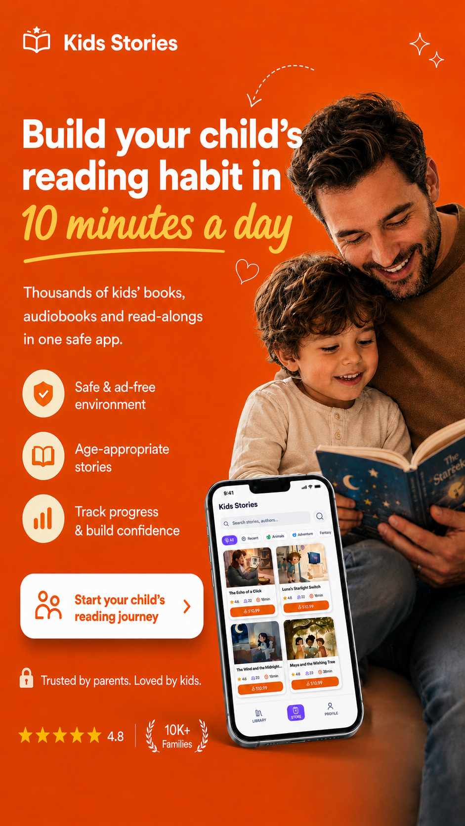 Bedtime Stories & Fables Facebook ad