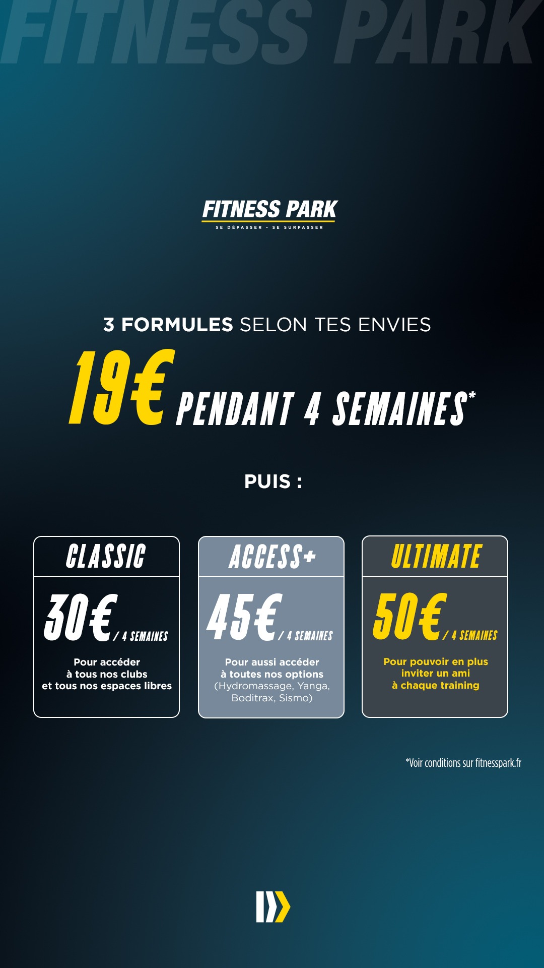 Fitness Park Facebook ad