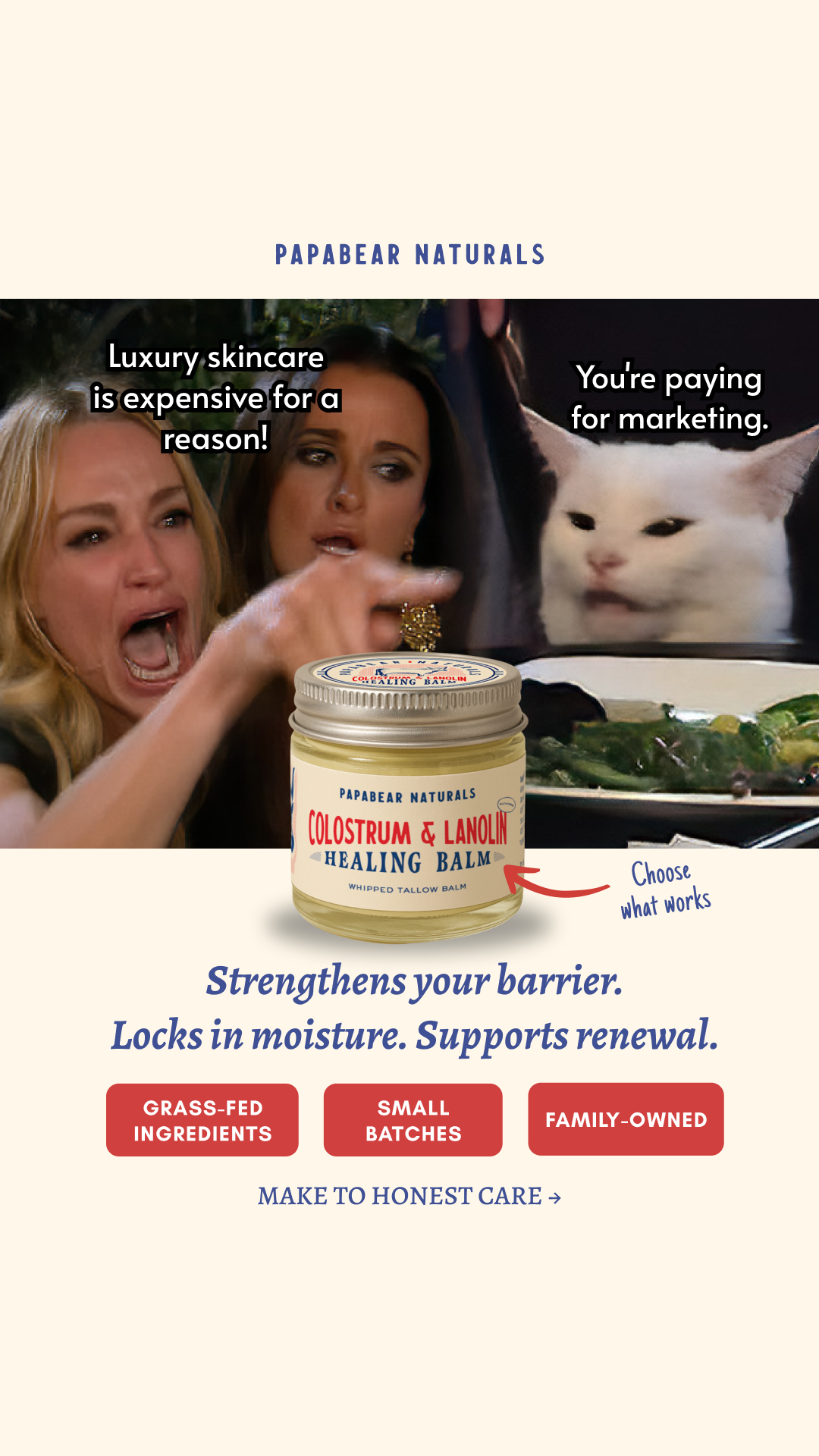 Papabear Naturals Facebook ad