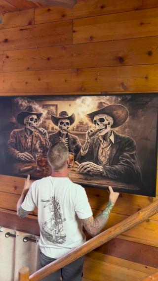 Tailored Canvases - Personalized Art Facebook ad: Dead men still tell the best stories