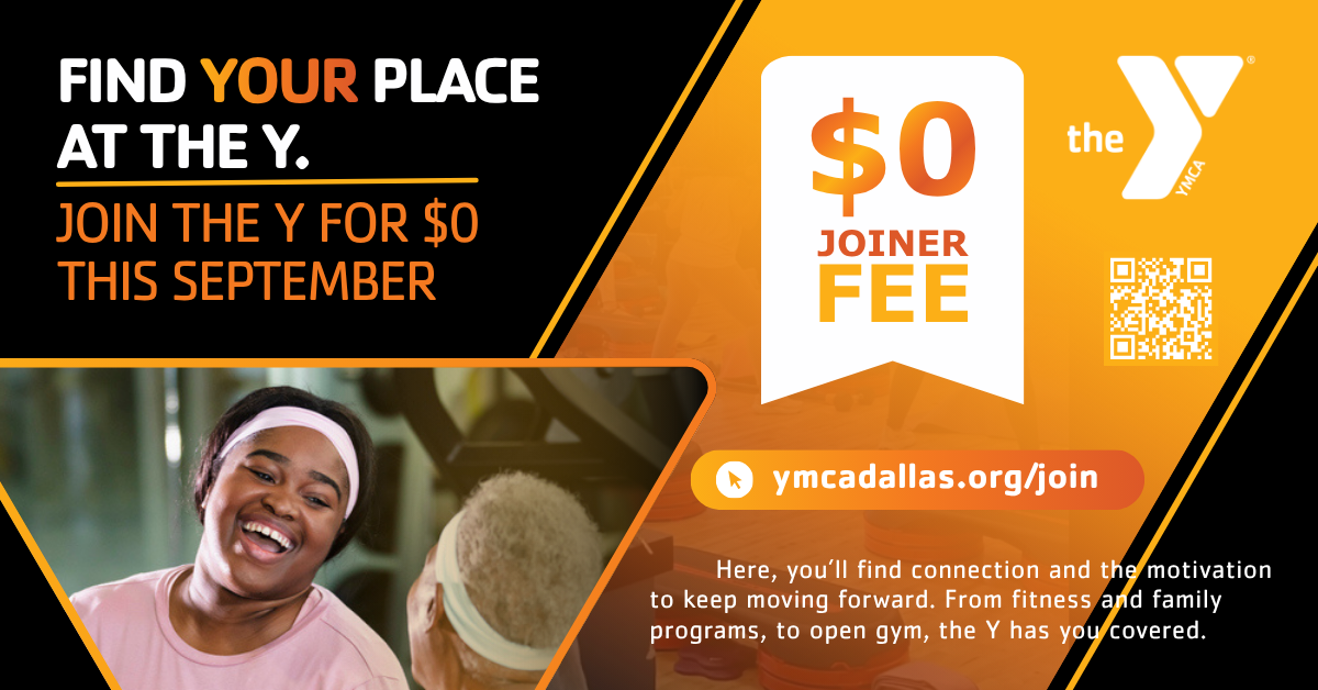 YMCA of Metropolitan Dallas Facebook ad: $0 Joiner Fee