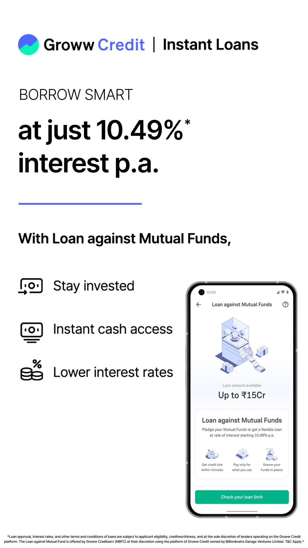 Groww Credit  Facebook ad