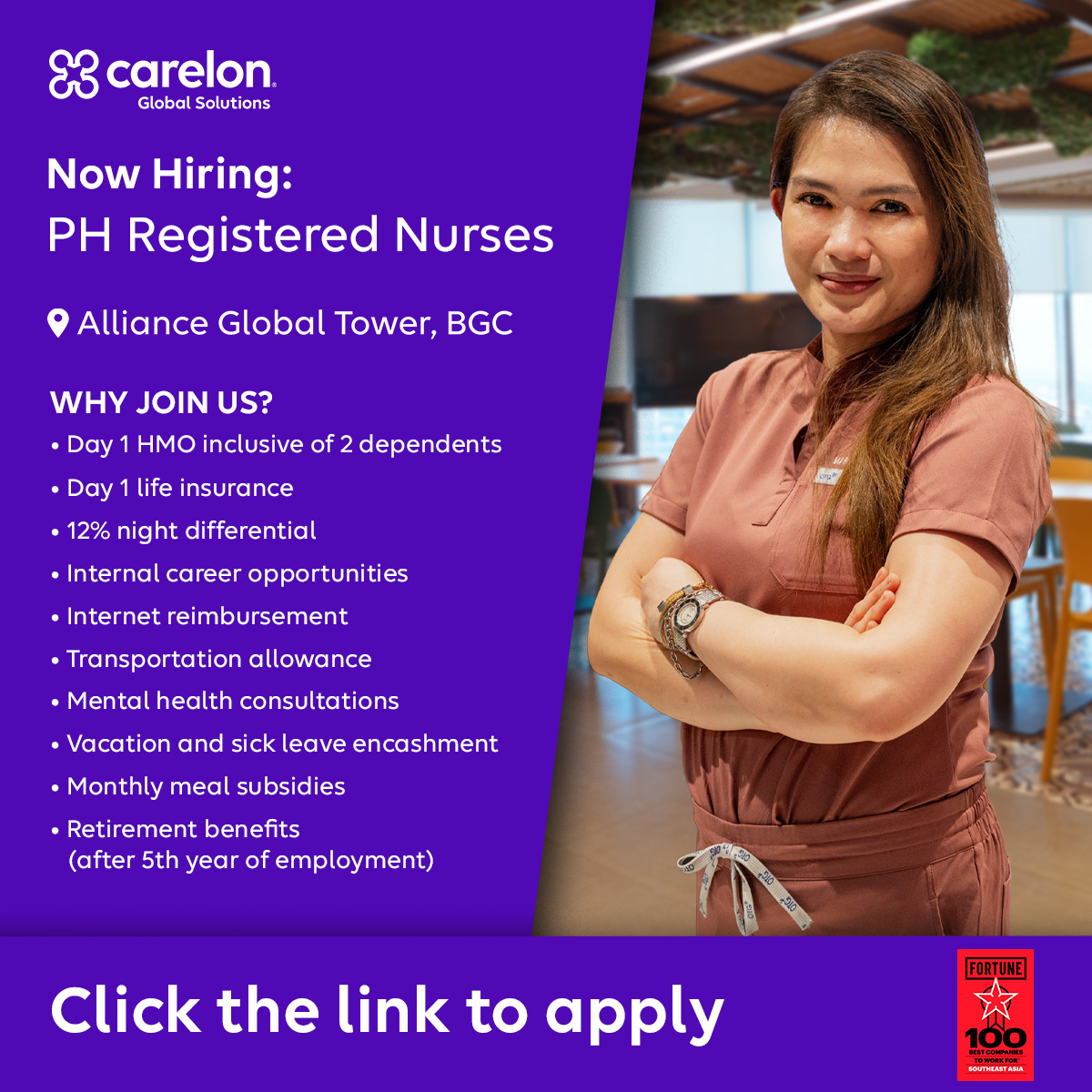 Carelon Global Solutions Philippines Facebook ad