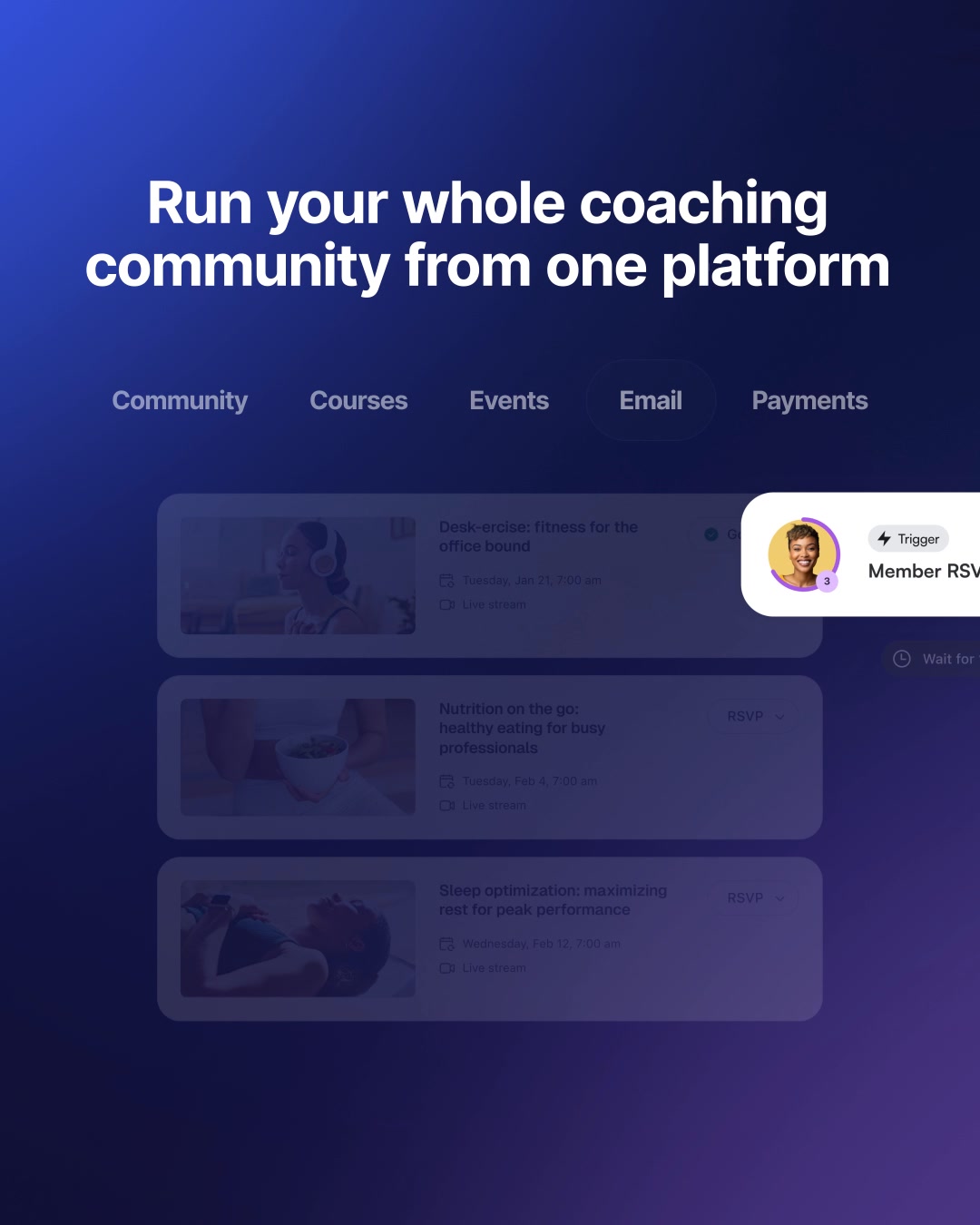 Circle Facebook ad: Calling all coaches ready to stand out