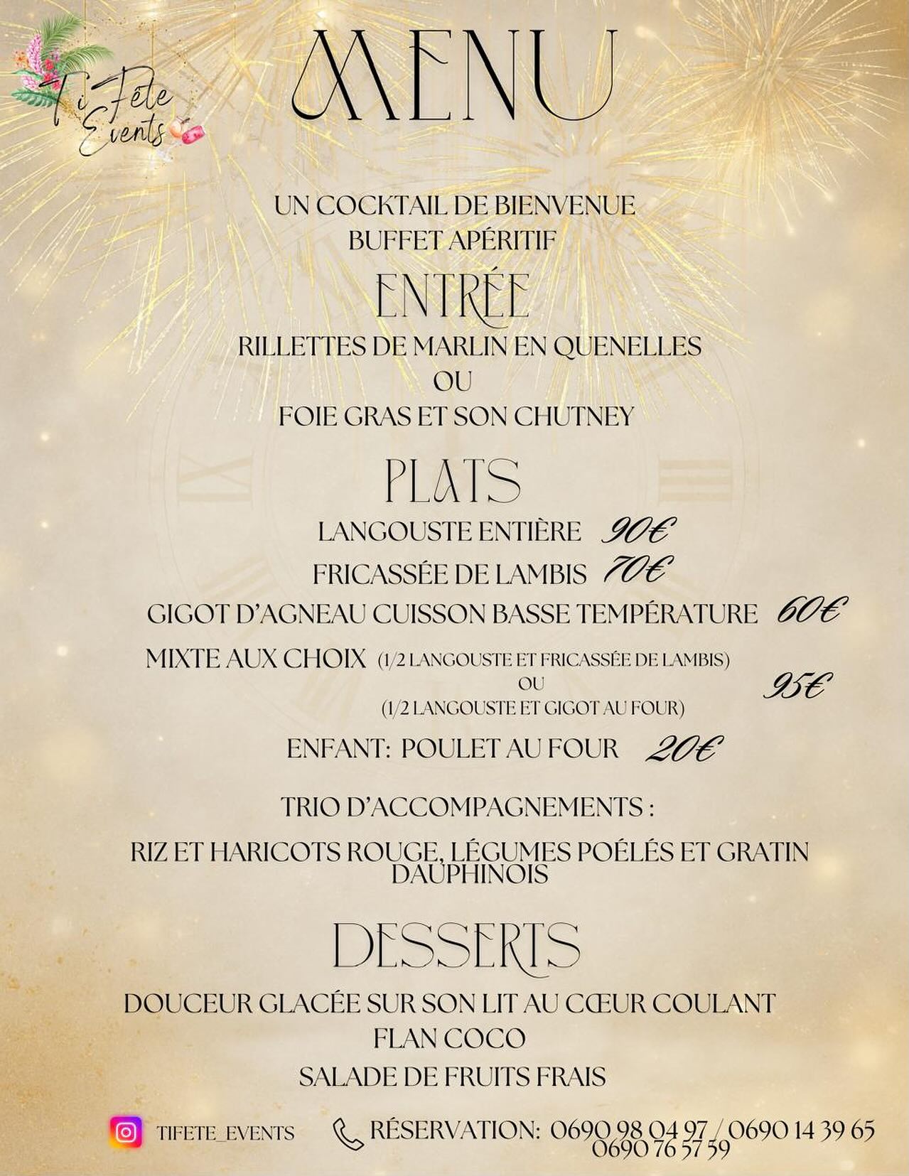 tifete_events Facebook ad: Dîner du Réveillon du Nouvel An, Tifête Events