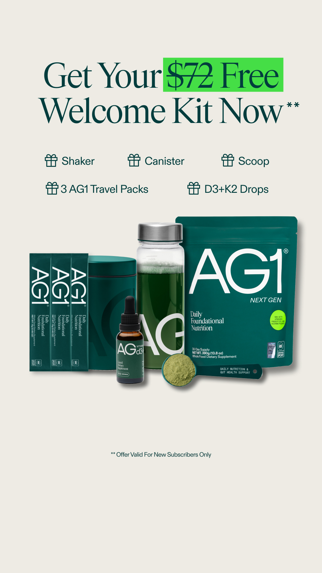 AG1 by Athletic Greens Facebook ad