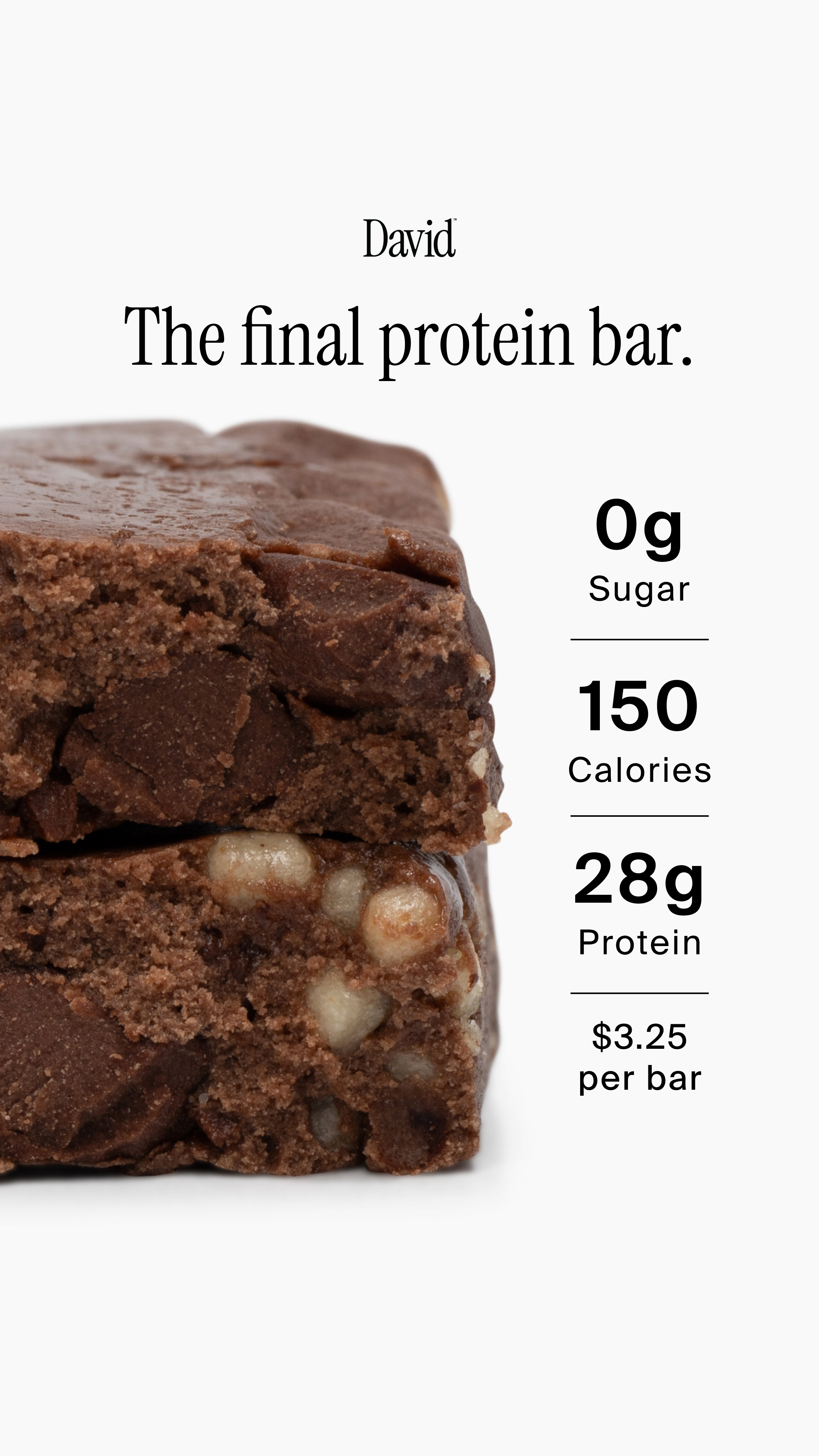 David Protein Facebook ad