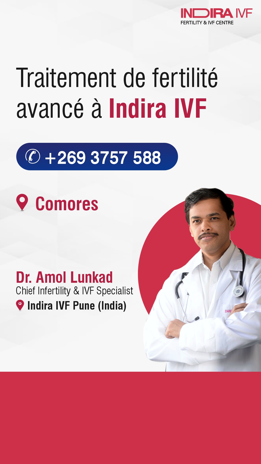 Indira IVF Facebook ad
