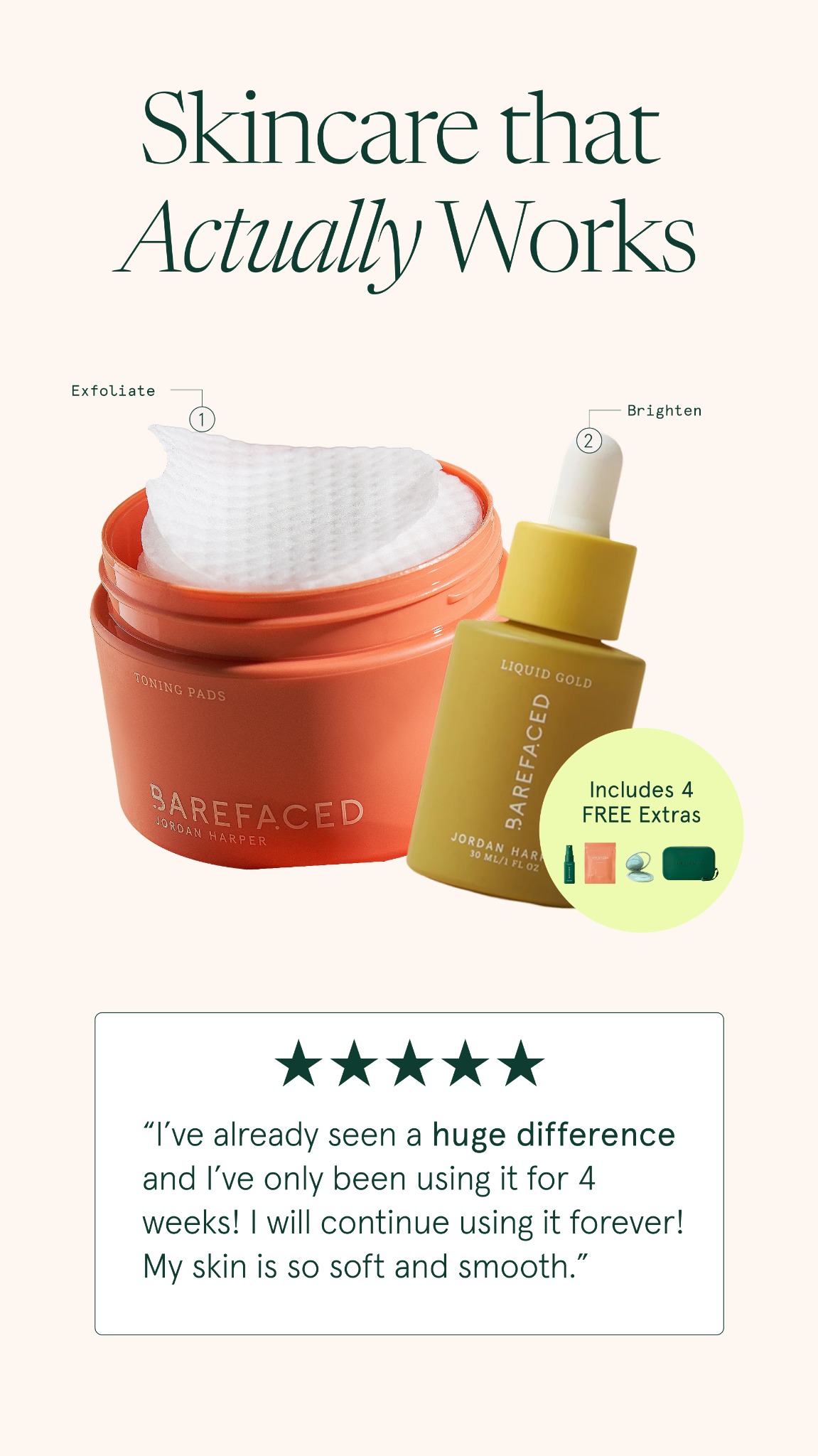 Barefaced Facebook ad