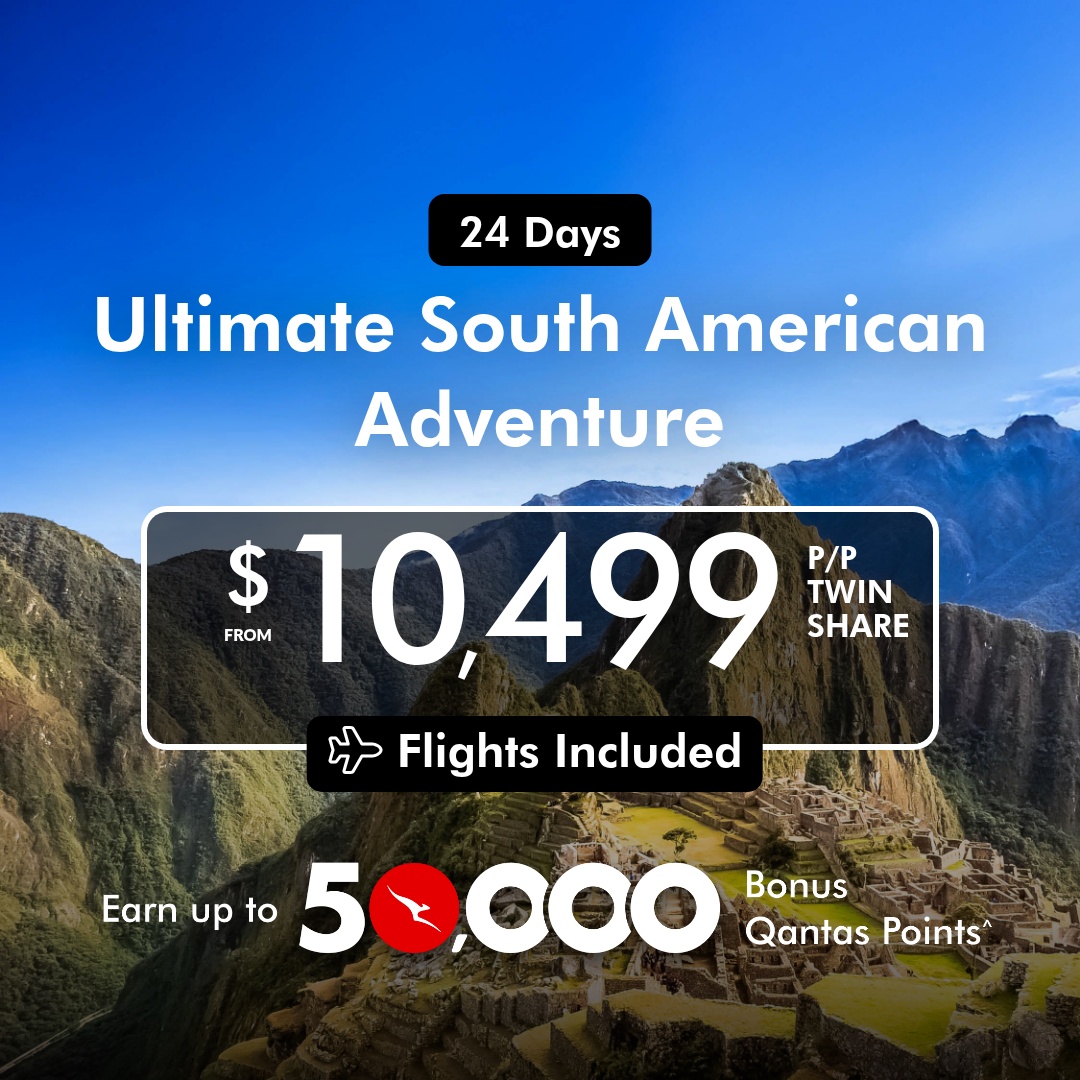 TripADeal Facebook ad: Ultimate South American Adventure