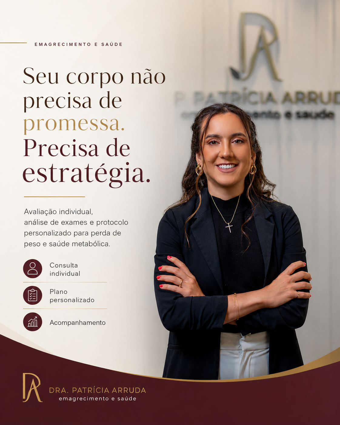 Dra. Patrícia Arruda Facebook ad: Plano feito para durar