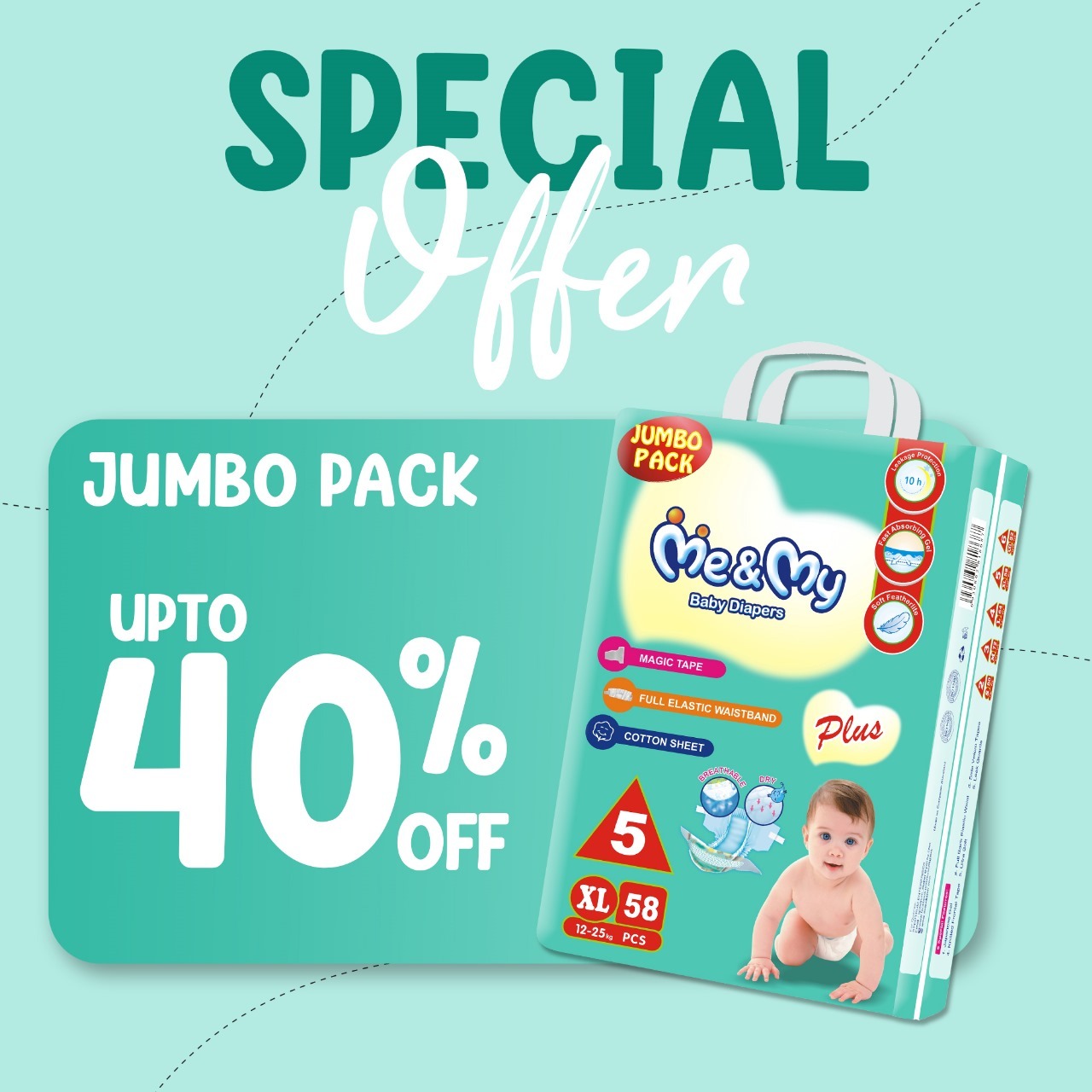 Me & My Baby Diapers Facebook ad