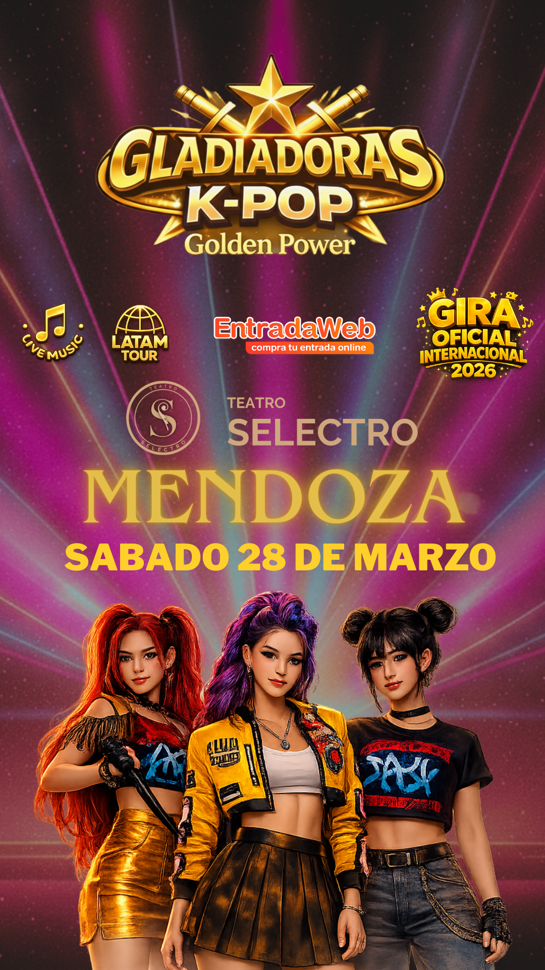 Gladiadoras K-POP Facebook ad