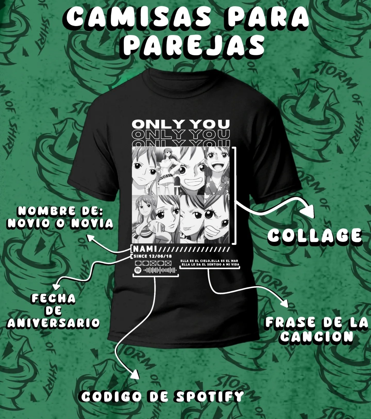 Storm Of Shirt Facebook ad: CAMISAS PERSONALIZADAS PARA REGALARLE A TU PAREJA