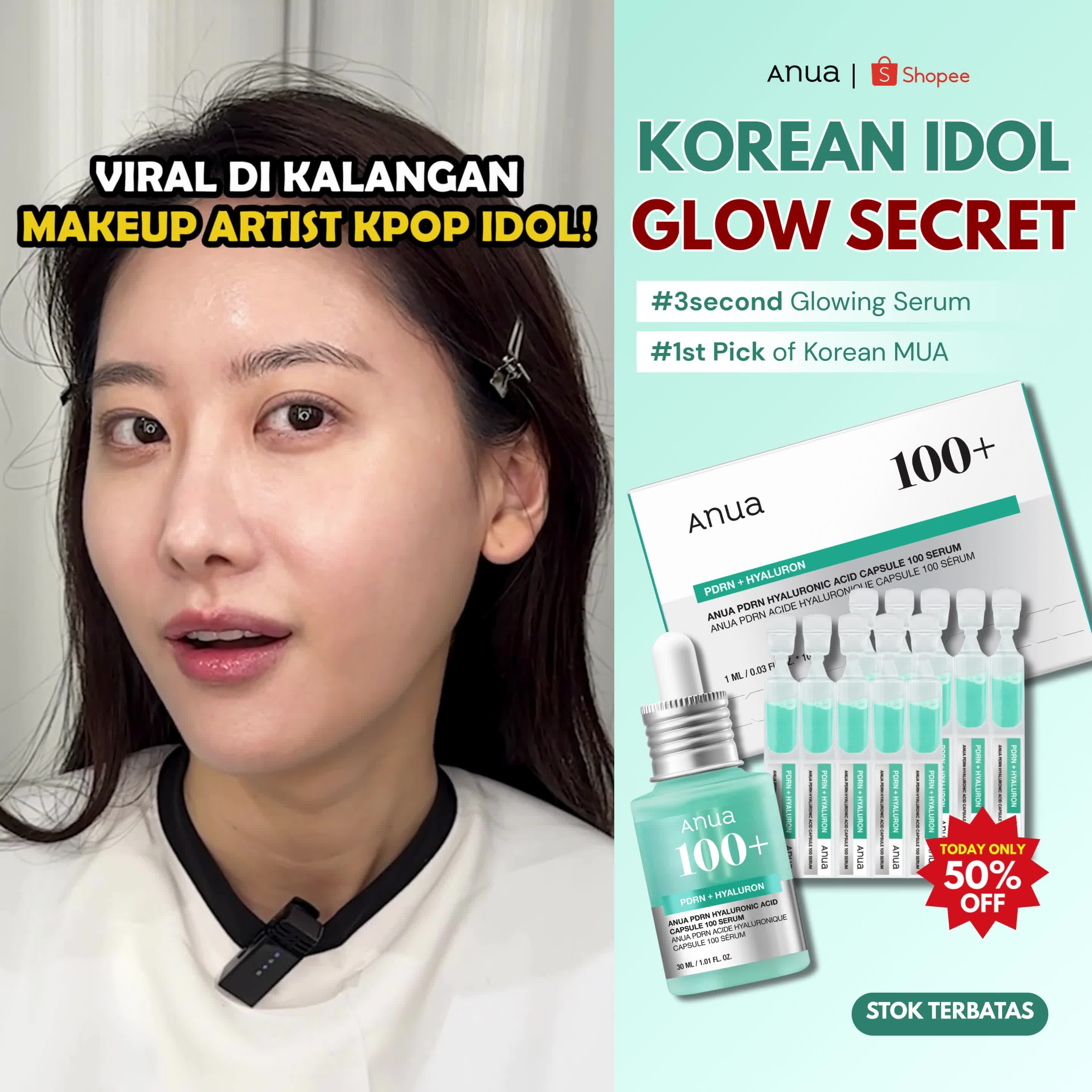 ANUA Indonesia Facebook ad: SPECIAL SETENGAH HARGA DI LINK INI