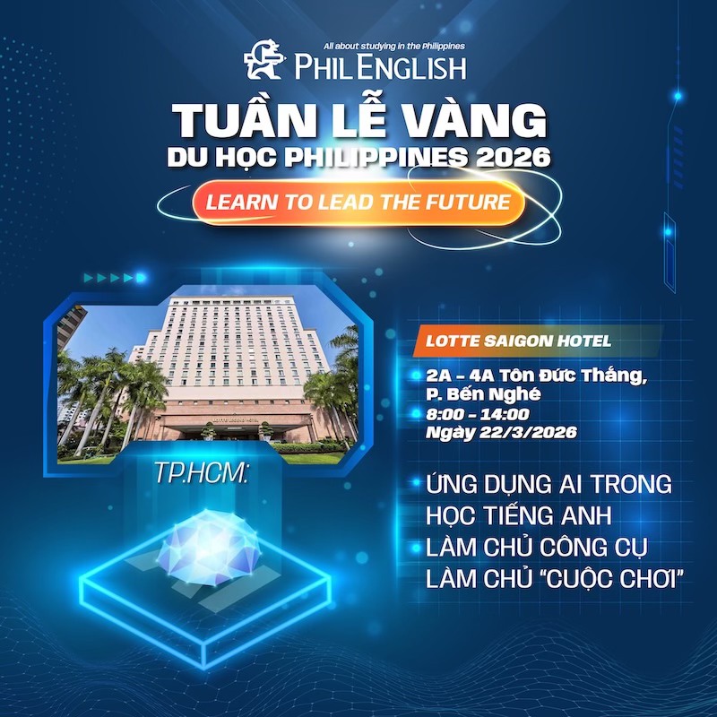 Phil English - Du học Philippines Facebook ad: TUẦN LỄ DU HỌC PHILIPPINES 2026 TẠI TP.HCM…