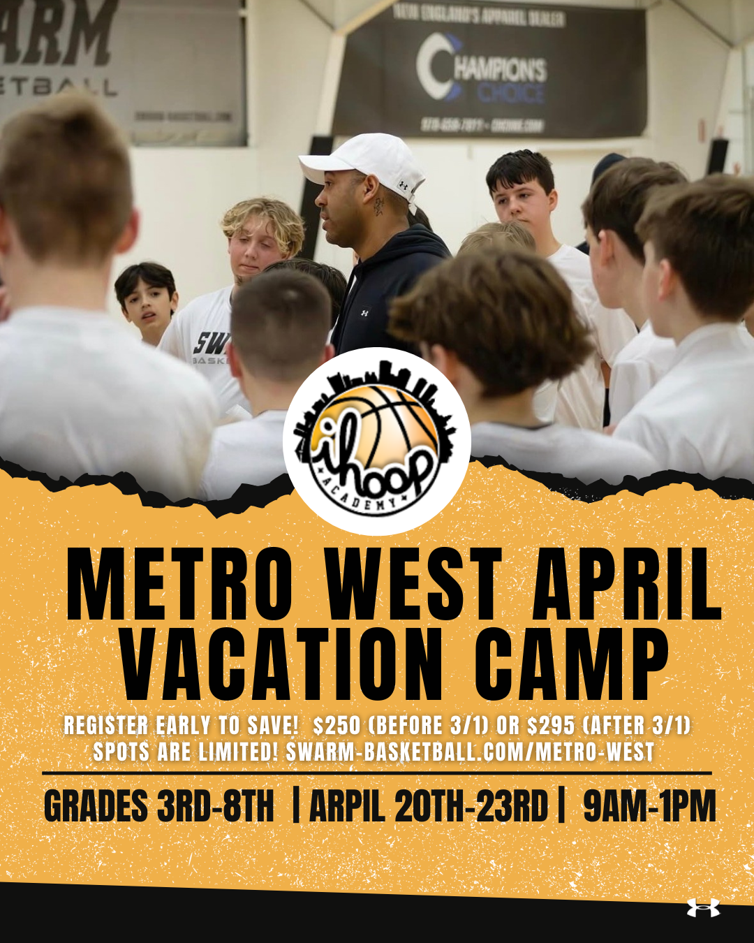 Swarm New England Facebook ad: Home - Swarm Basketball